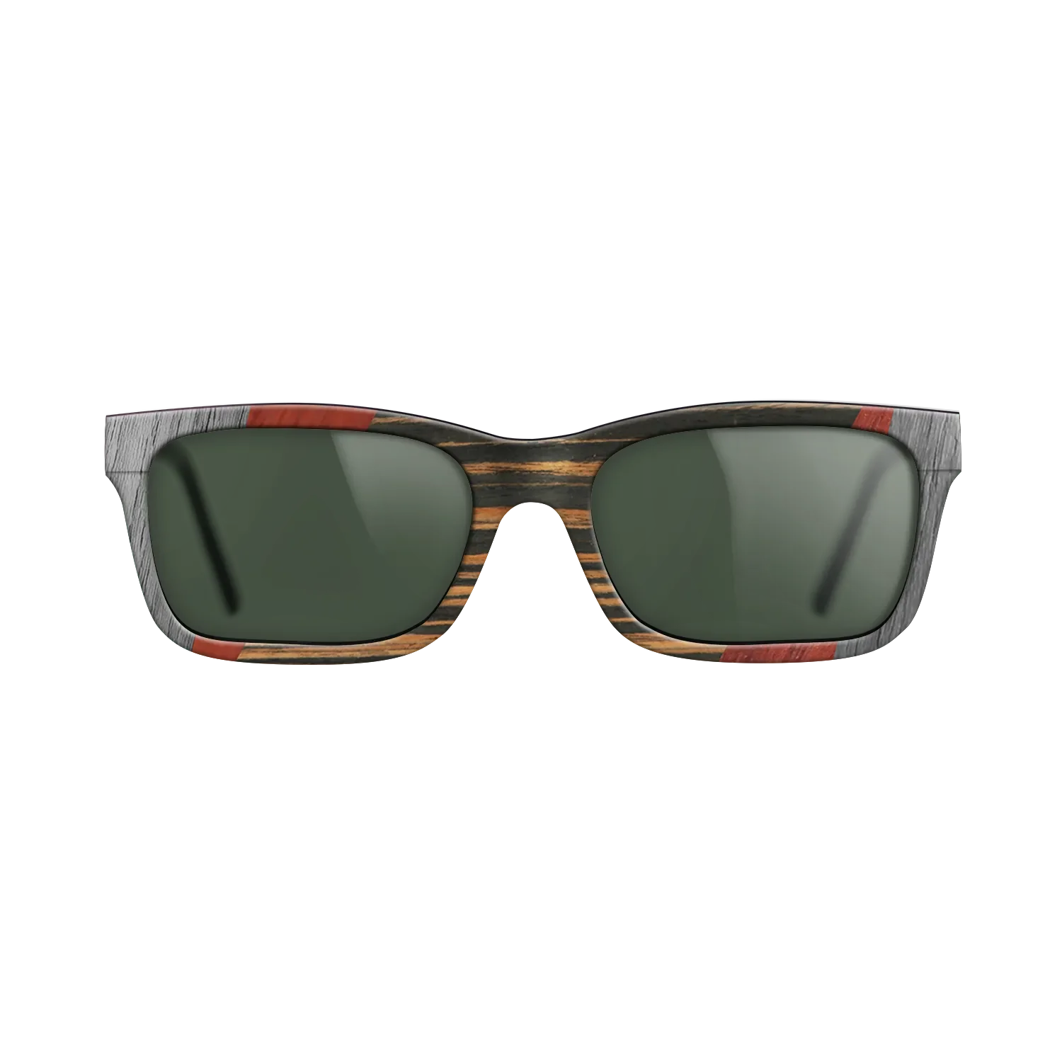 Fumed Oak,Poplar Dyed: Red,Poplar Dyed: Grey,Italian Ebony,Olive Burl: Mosaic - The Sage - Rectangle - 2056 - SIRIS wood optic