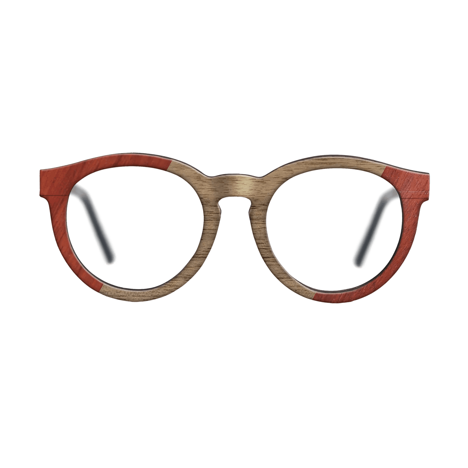 Fumed Oak,Poplar Dyed: Red,Walnut: Straight Grain: Angle Cut - The Rebel - Round - SIRIS wood optic