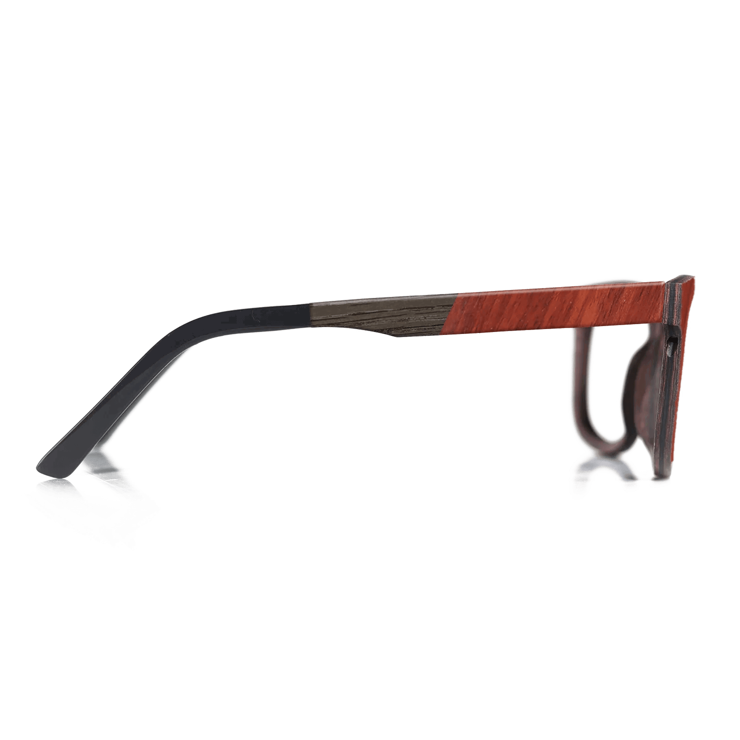 Fumed Oak,Poplar Dyed: Red,Walnut: Straight Grain: Angle Cut - The Rebel - Round - SIRIS wood optic