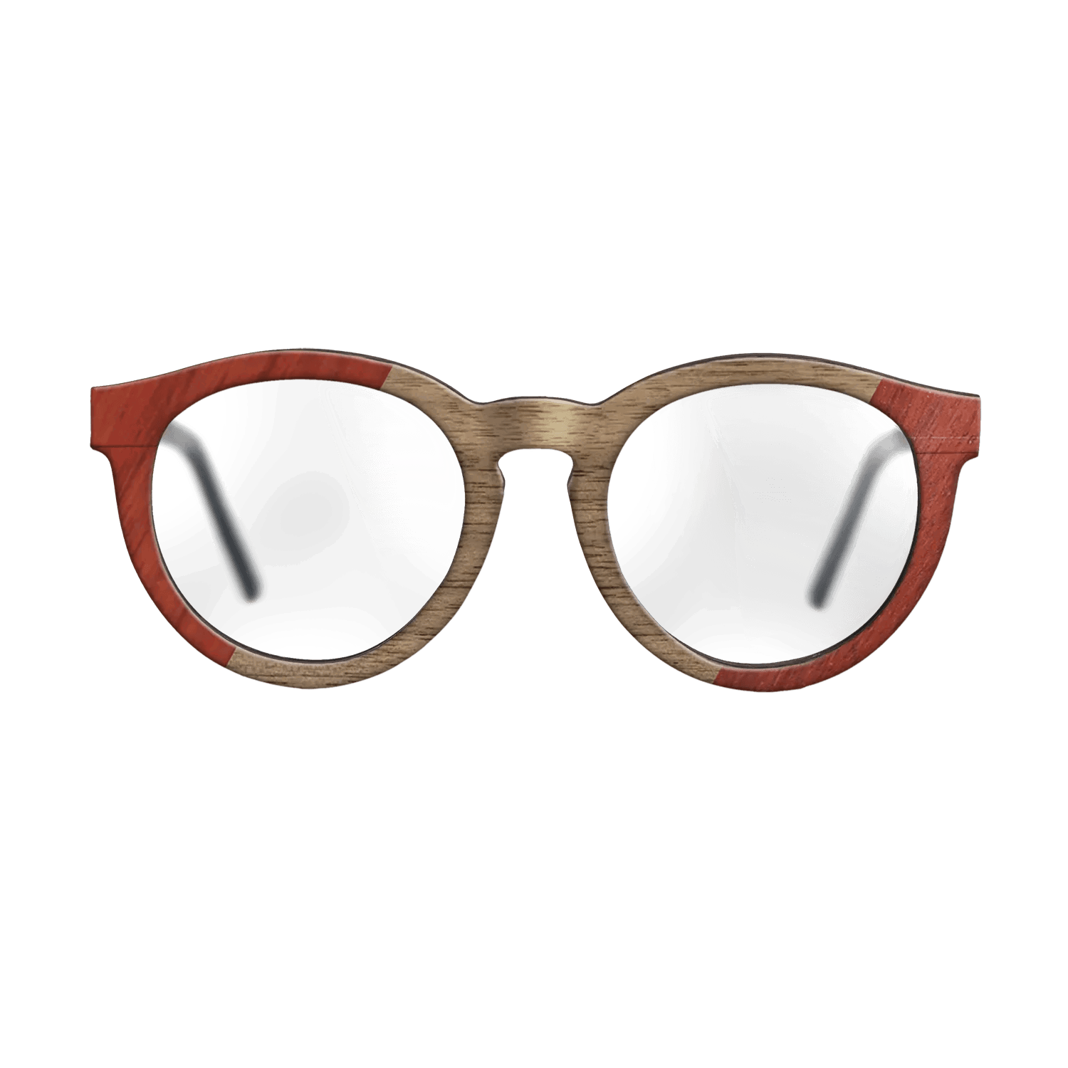 Fumed Oak,Poplar Dyed: Red,Walnut: Straight Grain: Angle Cut - The Rebel - Round - SIRIS wood optic