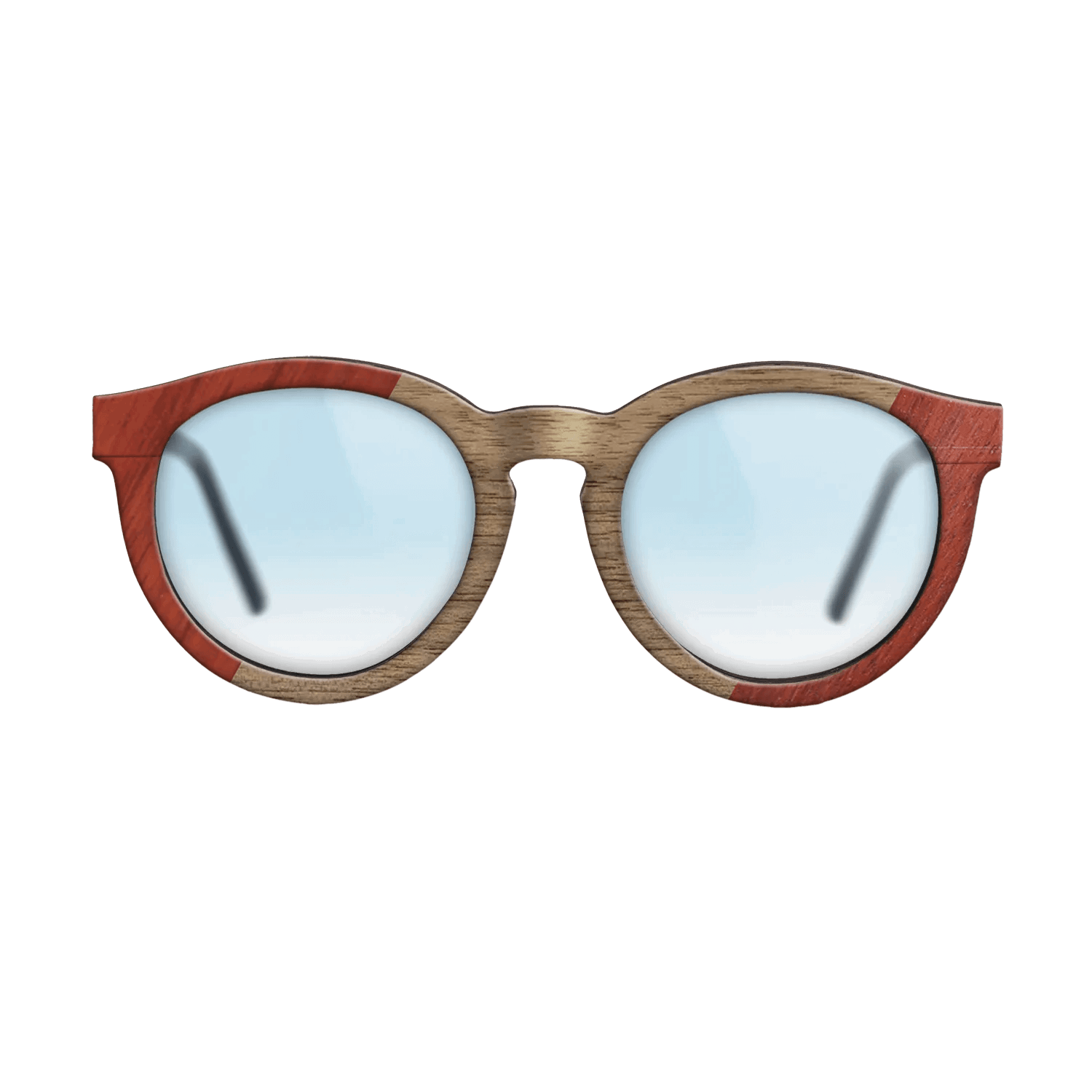 Fumed Oak,Poplar Dyed: Red,Walnut: Straight Grain: Angle Cut - The Rebel - Round - SIRIS wood optic