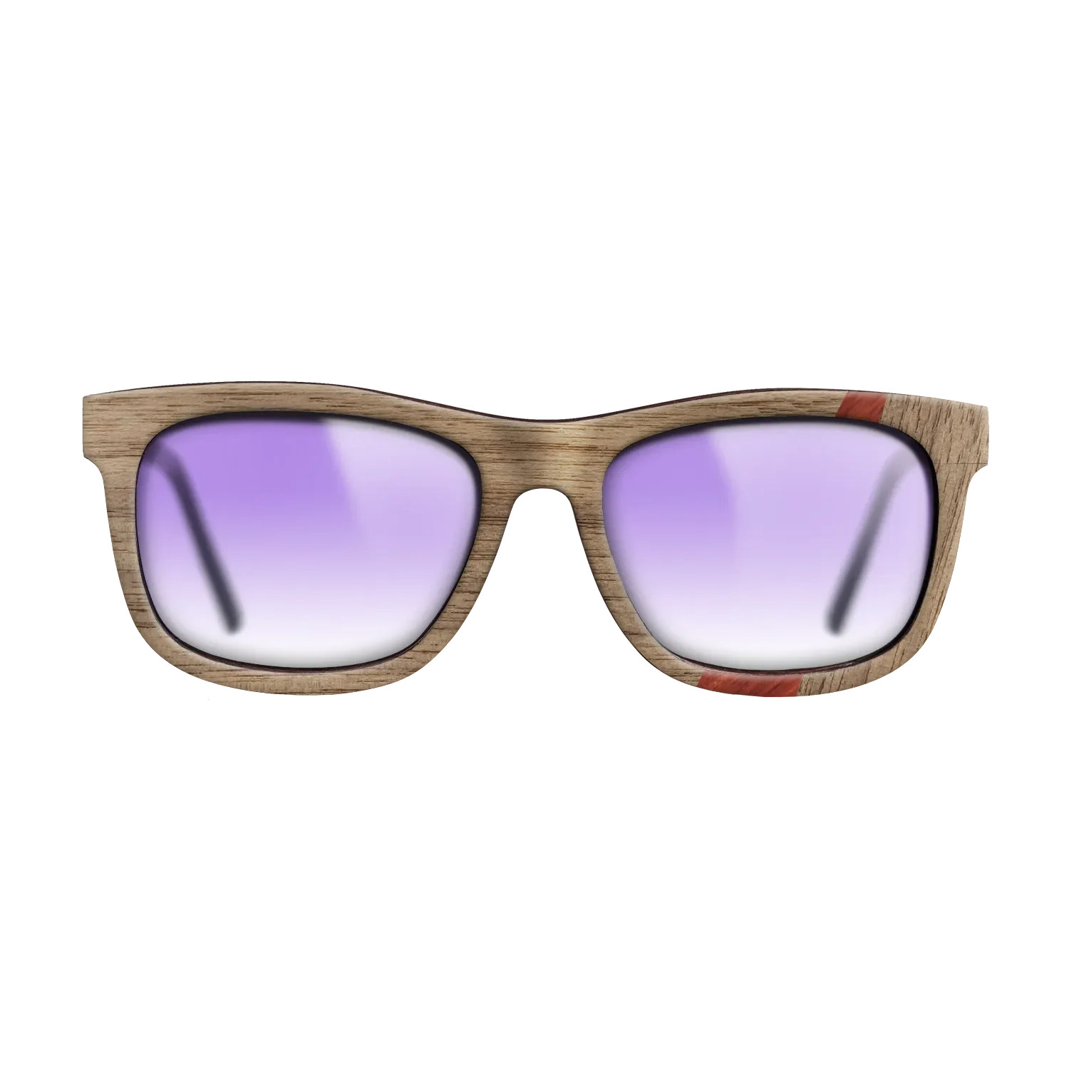 Fumed Oak,Poplar Dyed: Red,Walnut: Straight Grain: Wedge - The Hero - Square - 1203 - SIRIS wood optic