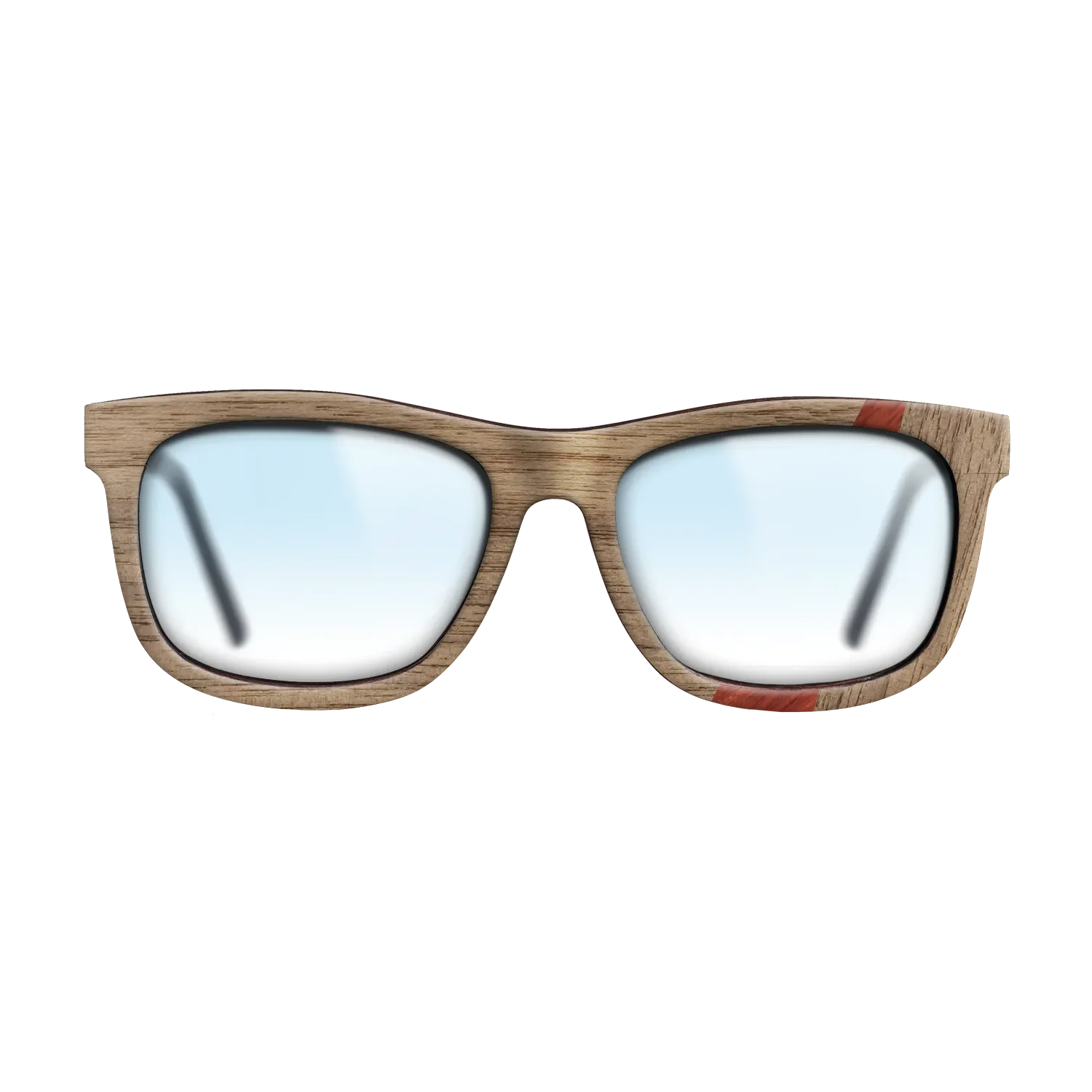 Fumed Oak,Poplar Dyed: Red,Walnut: Straight Grain: Wedge - The Hero - Square - 1203 - SIRIS wood optic