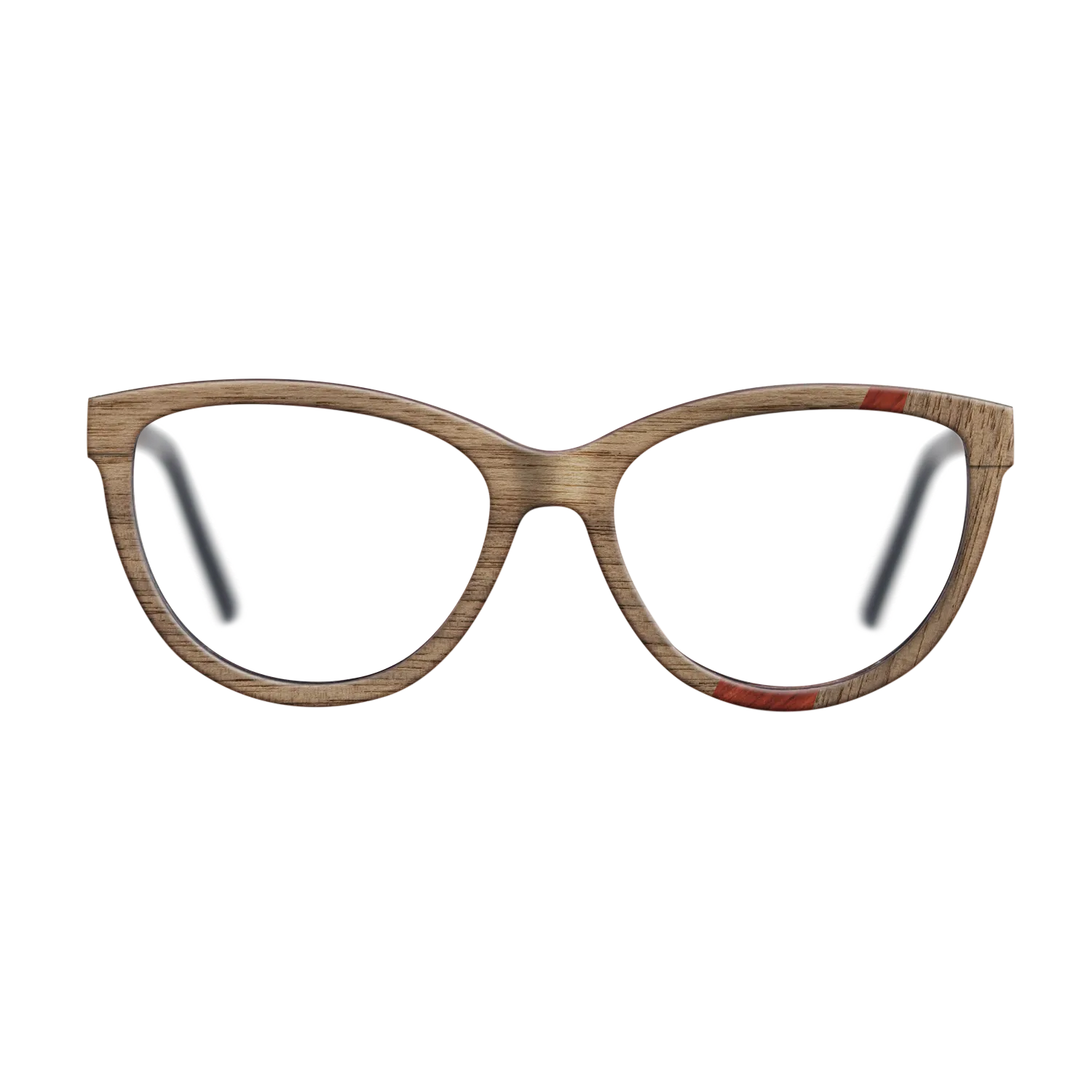 Fumed Oak,Poplar Dyed: Red,Walnut: Straight Grain: Wedge - The Maiden - Cat - 1203 - SIRIS wood optic