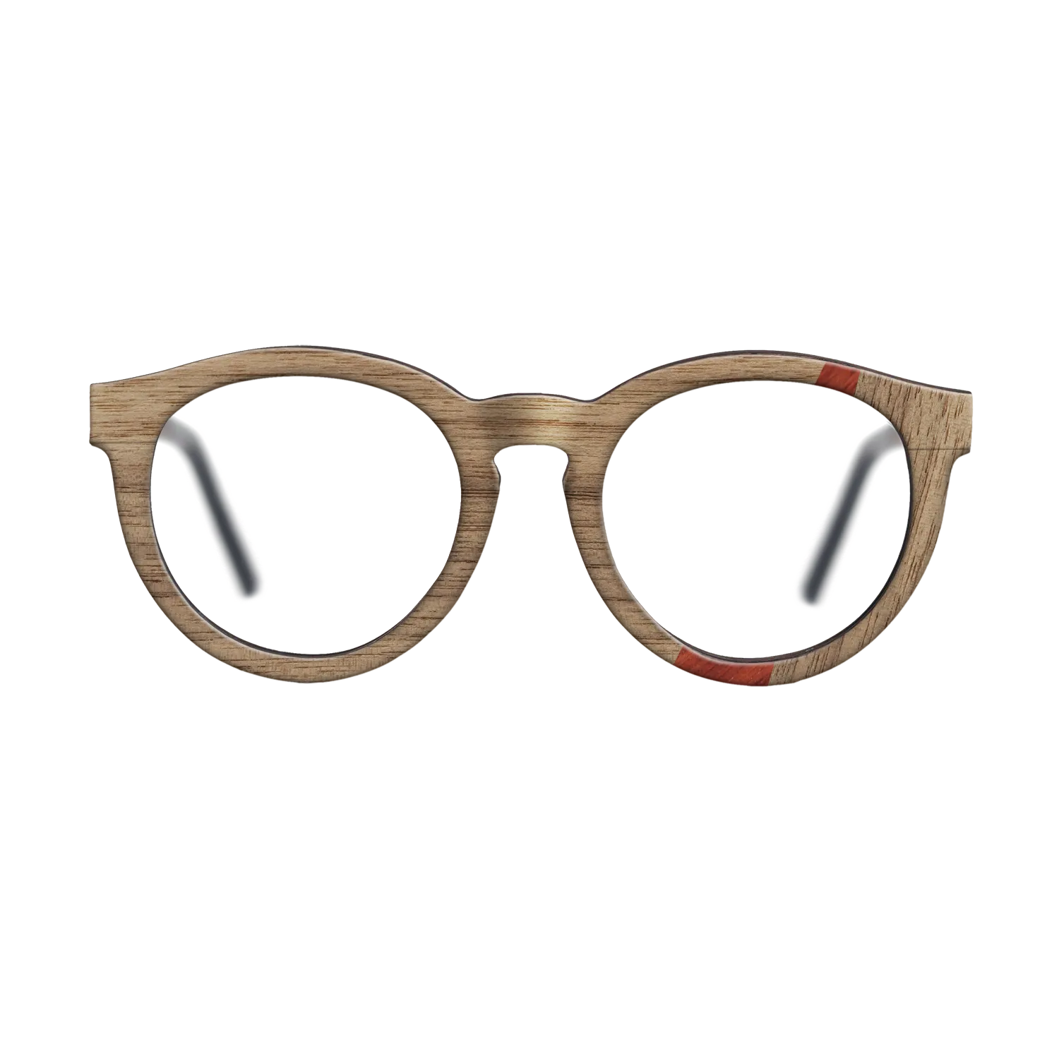 Fumed Oak,Poplar Dyed: Red,Walnut: Straight Grain: Wedge - The Rebel - Round - 1203 - SIRIS wood optic