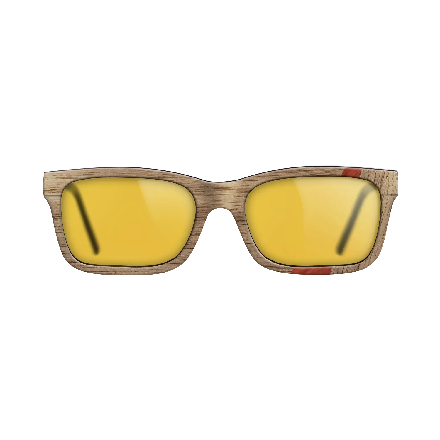 Fumed Oak,Poplar Dyed: Red,Walnut: Straight Grain: Wedge - The Sage - Rectangle - 1203 - SIRIS wood optic