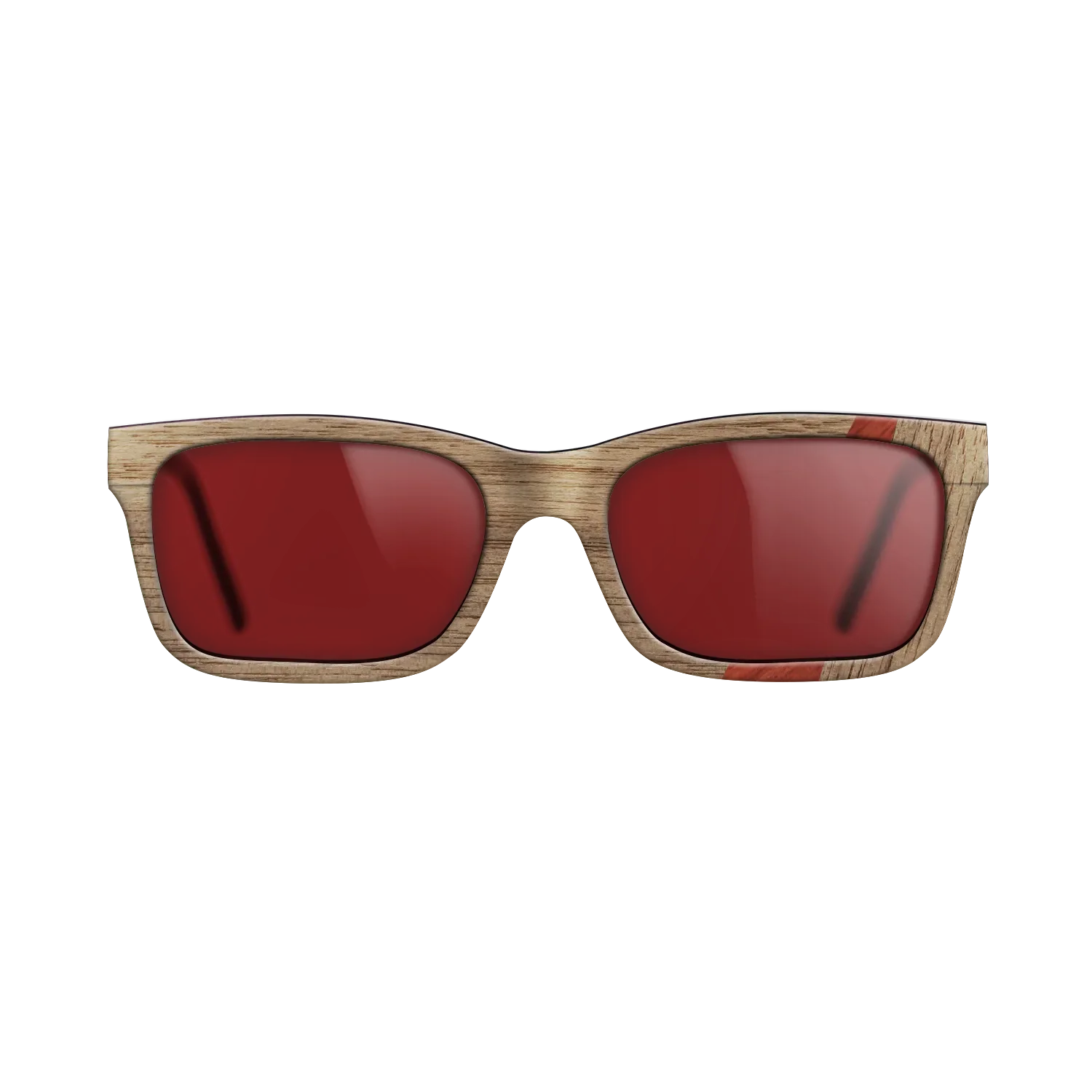 Fumed Oak,Poplar Dyed: Red,Walnut: Straight Grain: Wedge - The Sage - Rectangle - 1203 - SIRIS wood optic