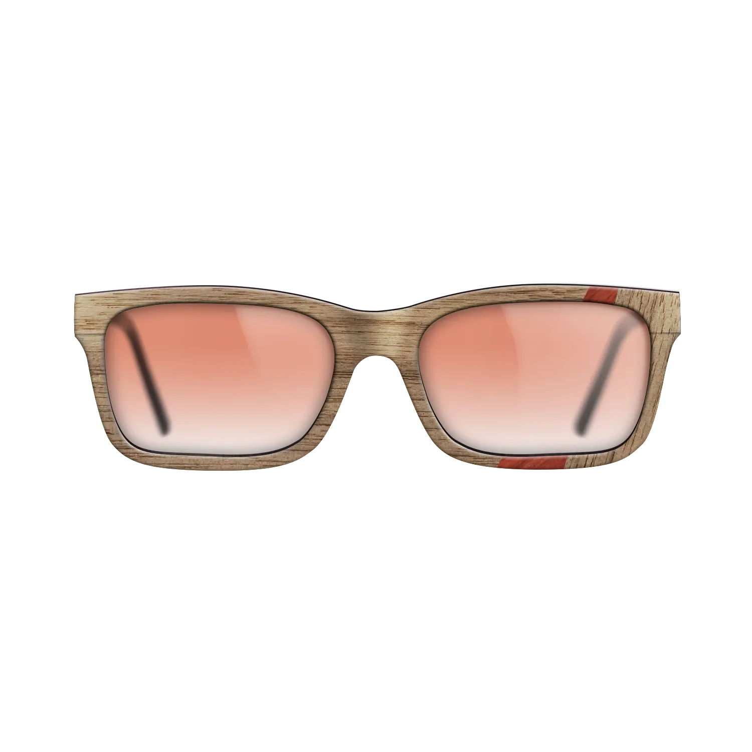 Fumed Oak,Poplar Dyed: Red,Walnut: Straight Grain: Wedge - The Sage - Rectangle - 1203 - SIRIS wood optic