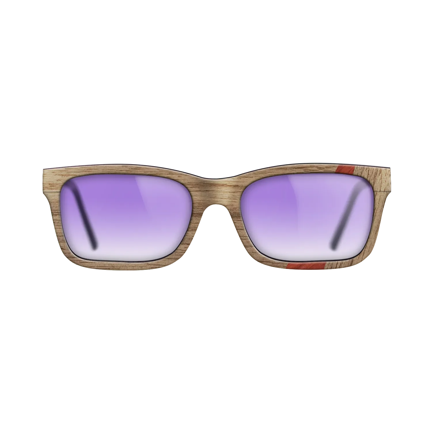 Fumed Oak,Poplar Dyed: Red,Walnut: Straight Grain: Wedge - The Sage - Rectangle - 1203 - SIRIS wood optic