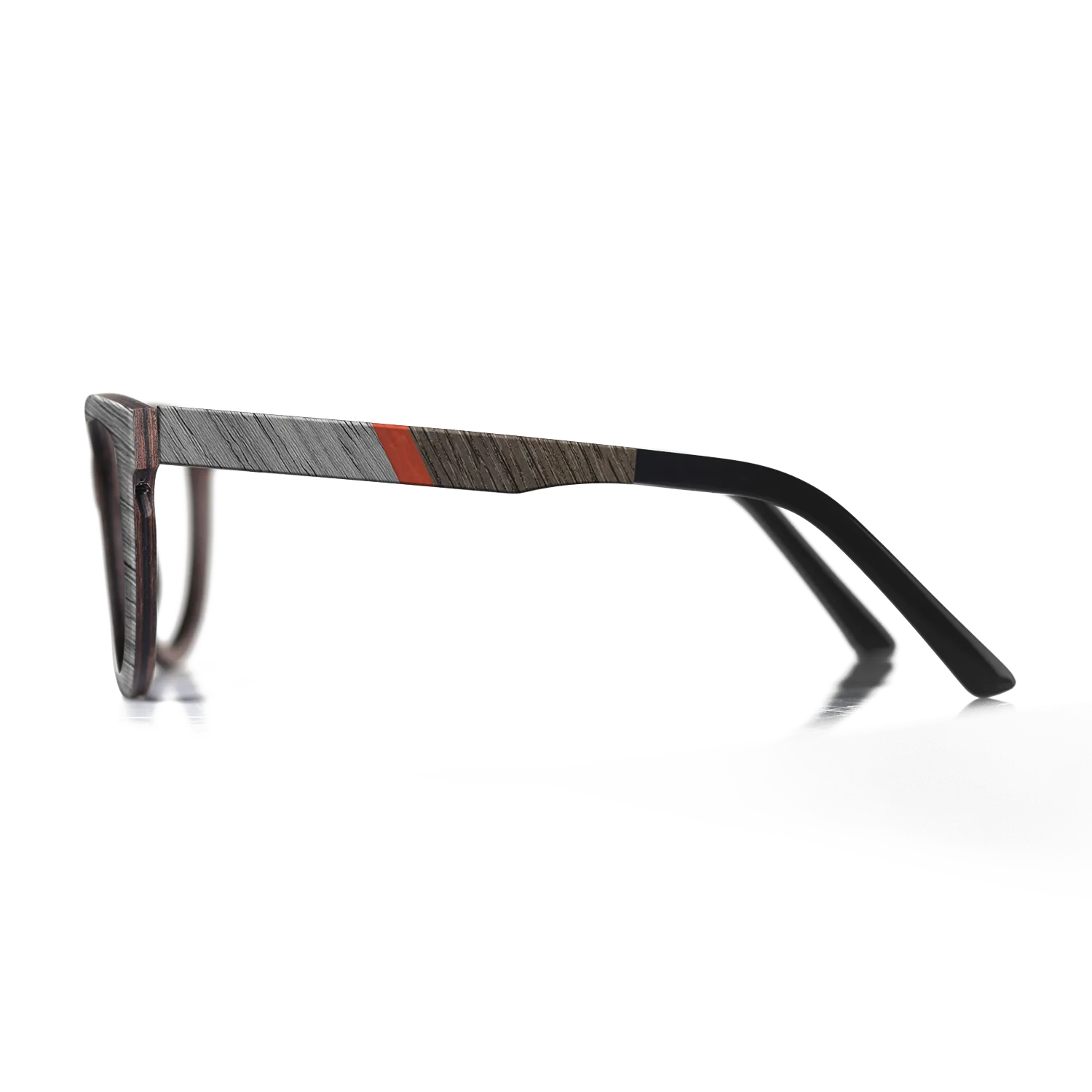 Fumed Oak,Poplar Dyed: Red,Ziricote Dark Quartered,Poplar Dyed: Baby Blue: Angle Cut - The Maiden - Cat - 1911 - SIRIS wood optic