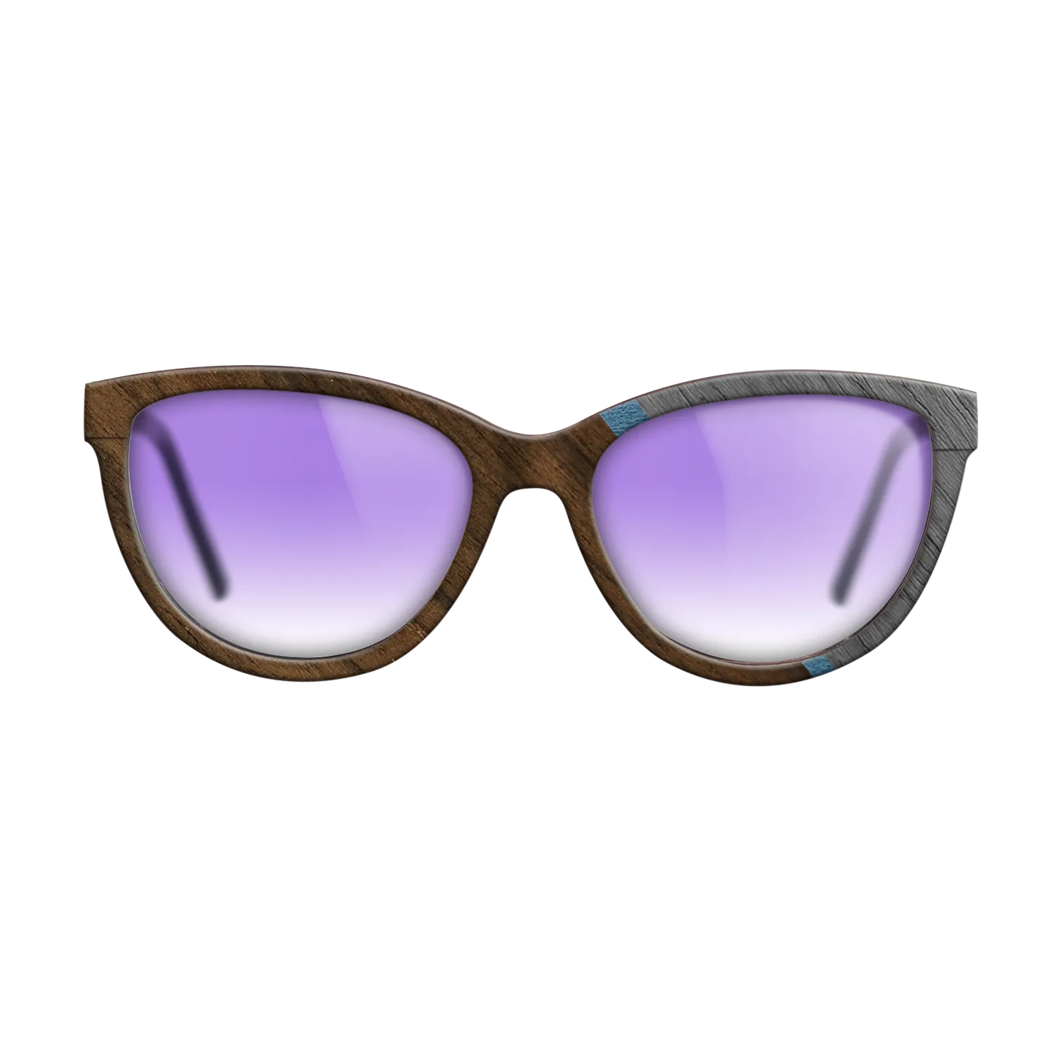 Fumed Oak,Poplar Dyed: Red,Ziricote Dark Quartered,Poplar Dyed: Baby Blue: Angle Cut - The Maiden - Cat - 1911 - SIRIS wood optic