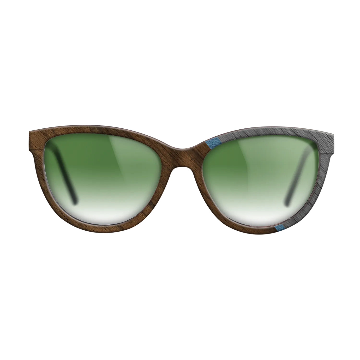 Fumed Oak,Poplar Dyed: Red,Ziricote Dark Quartered,Poplar Dyed: Baby Blue: Angle Cut - The Maiden - Cat - 1911 - SIRIS wood optic