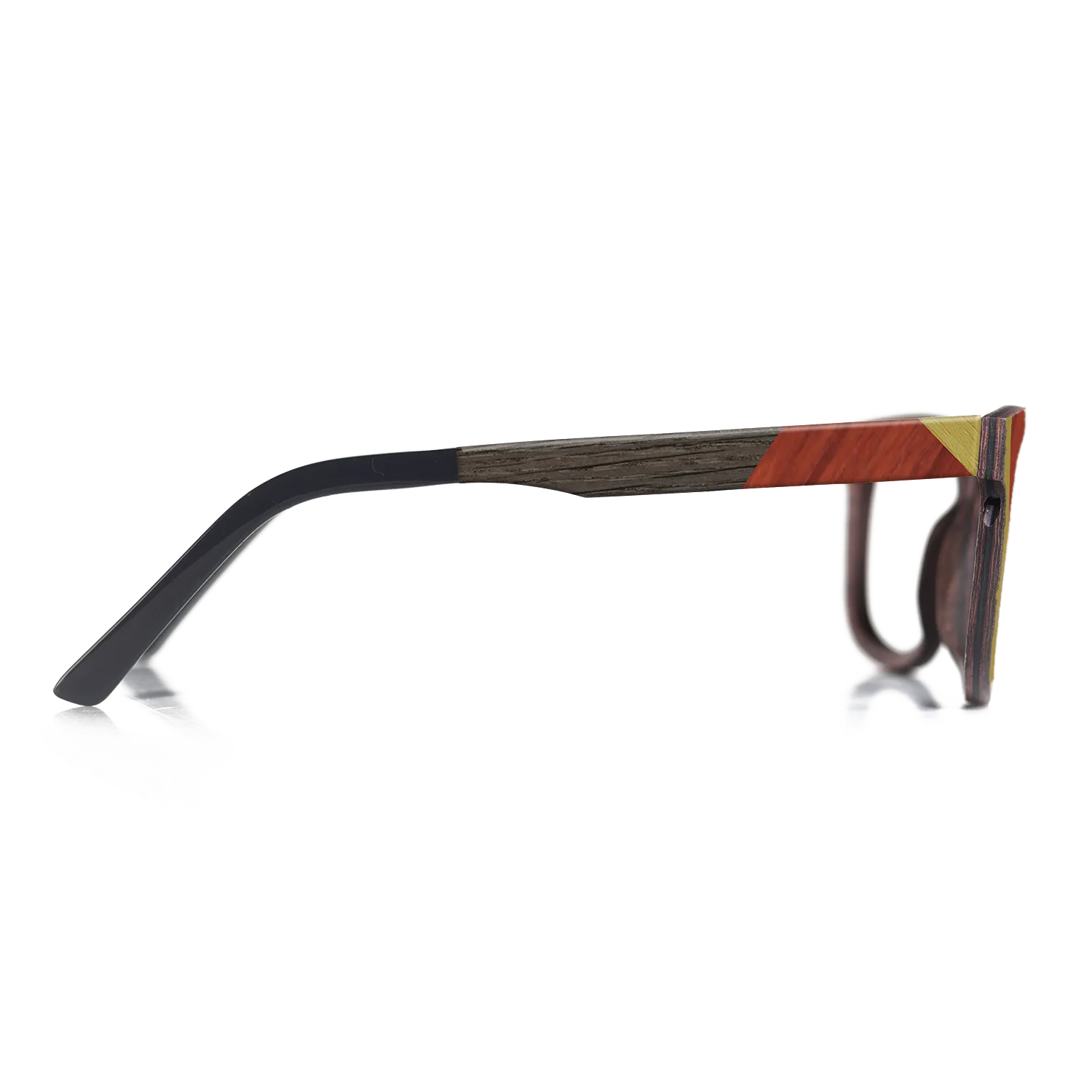 Fumed Oak,Poplar Dyed: Yellow,Italian Ebony,Poplar Dyed: Red: Bauhaus - The Sage - Rectangle - 1546 - SIRIS wood optic