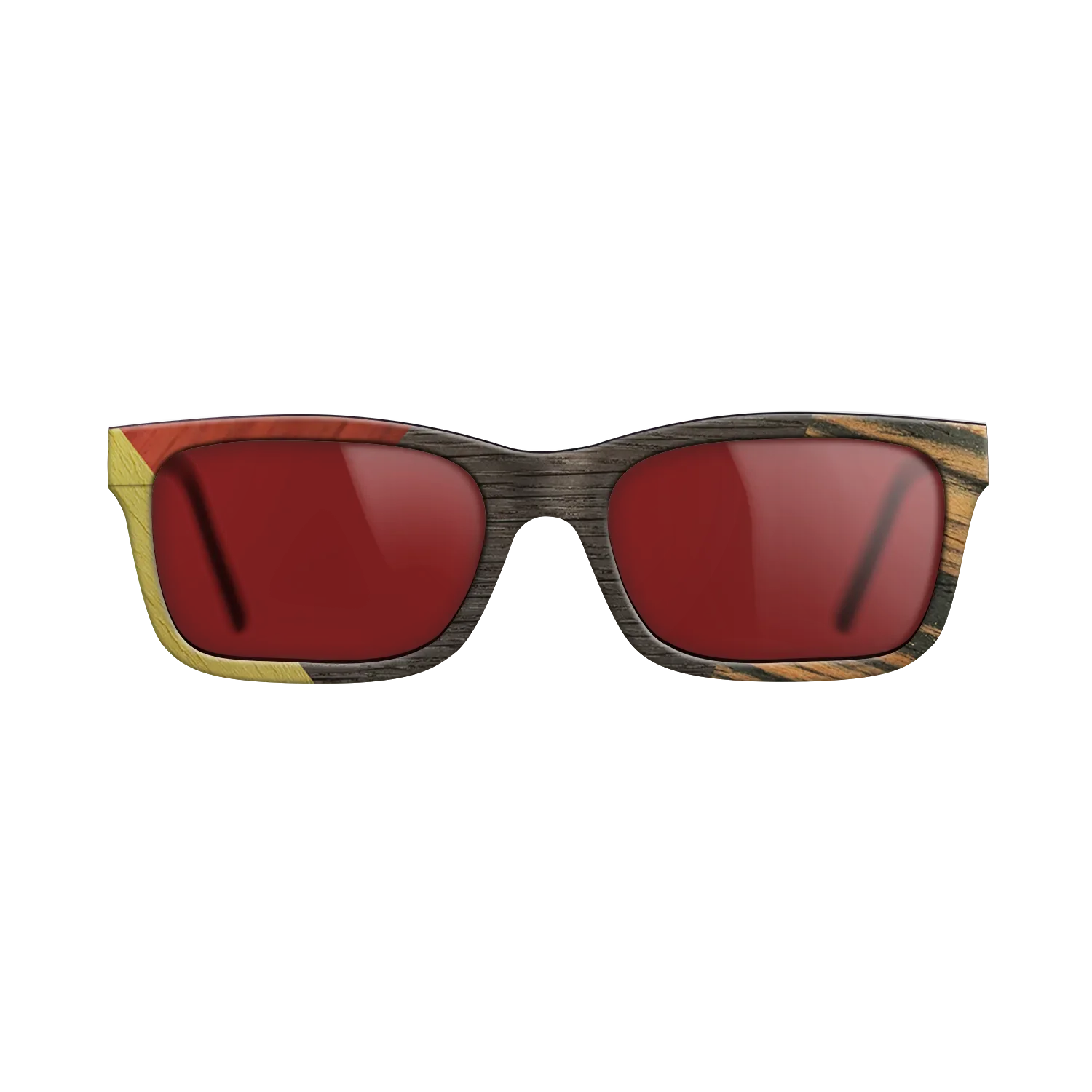 Fumed Oak,Poplar Dyed: Yellow,Italian Ebony,Poplar Dyed: Red: Bauhaus - The Sage - Rectangle - 1546 - SIRIS wood optic