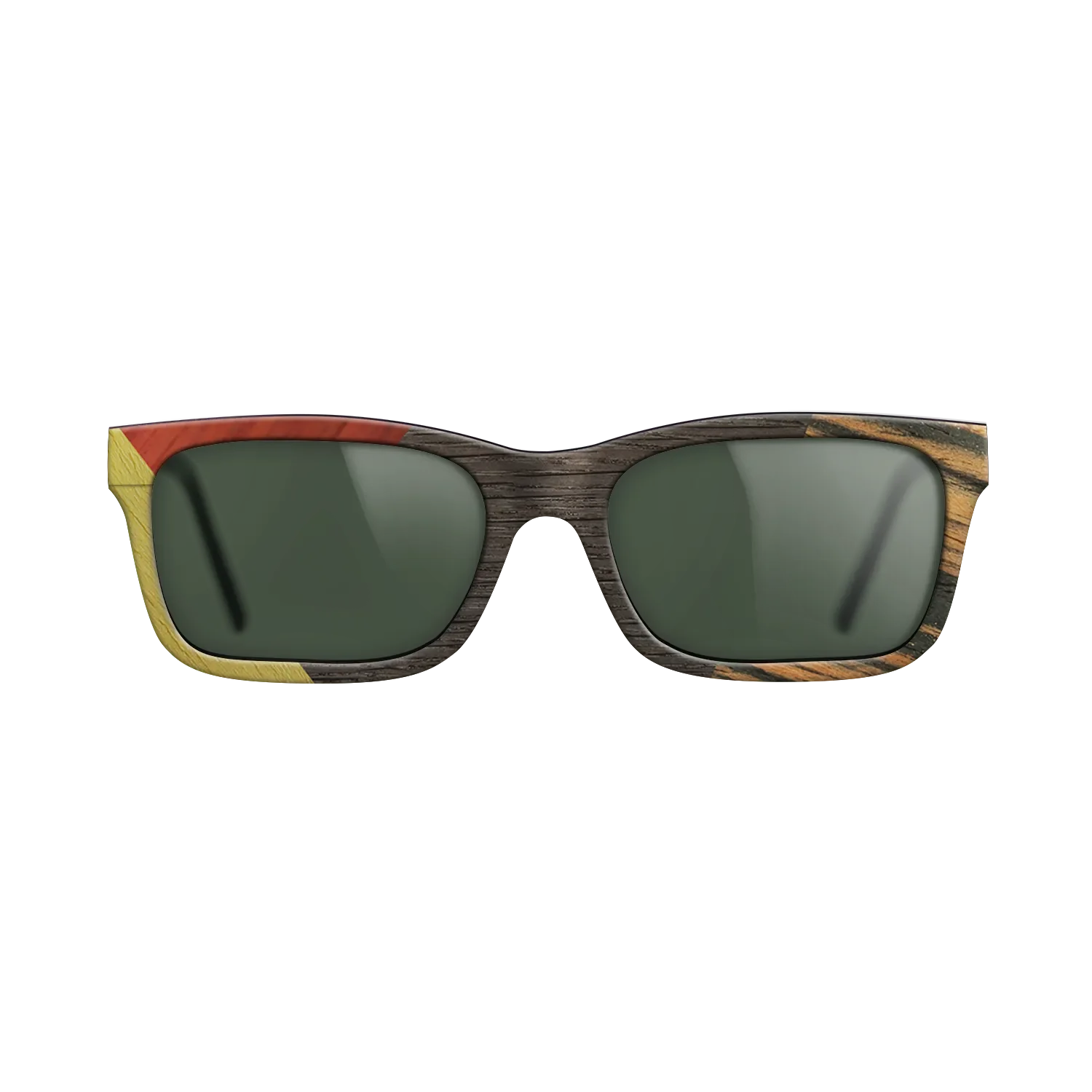 Fumed Oak,Poplar Dyed: Yellow,Italian Ebony,Poplar Dyed: Red: Bauhaus - The Sage - Rectangle - 1546 - SIRIS wood optic