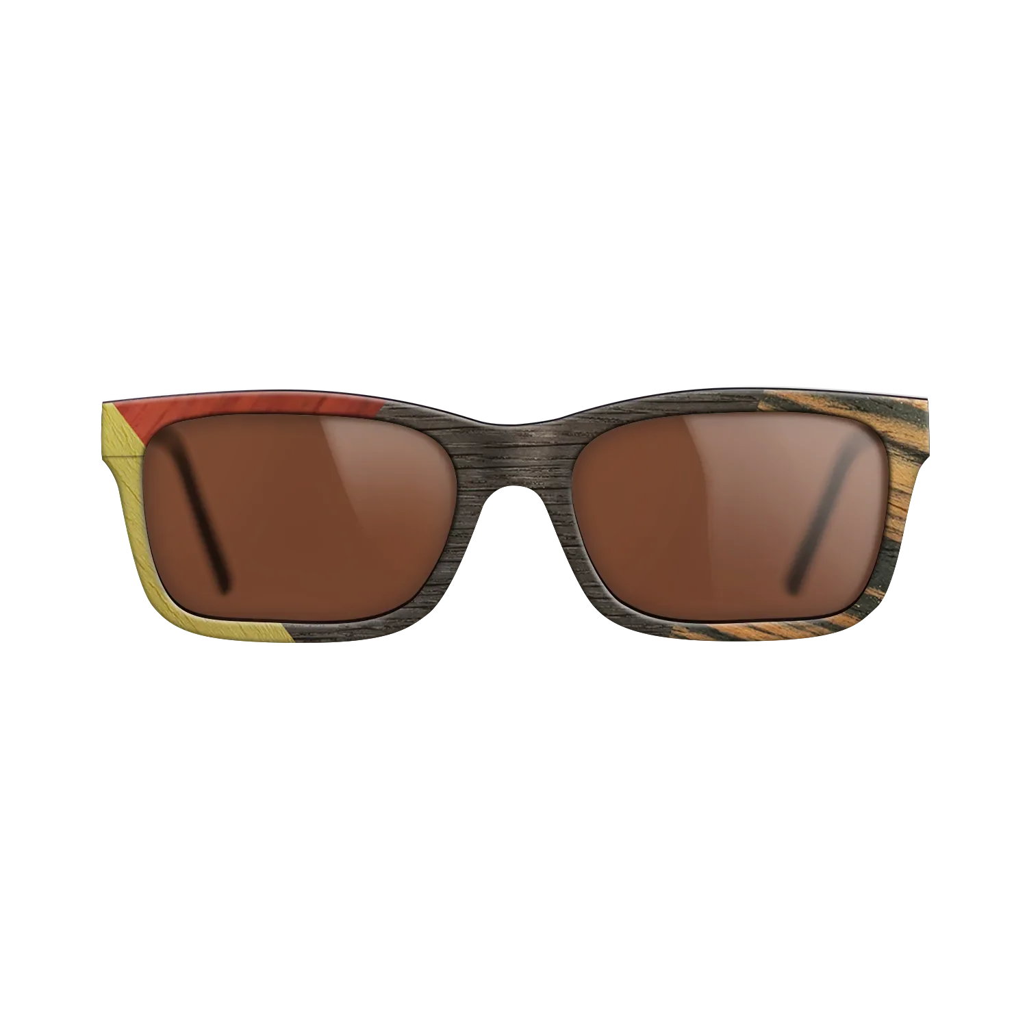 Fumed Oak,Poplar Dyed: Yellow,Italian Ebony,Poplar Dyed: Red: Bauhaus - The Sage - Rectangle - 1546 - SIRIS wood optic