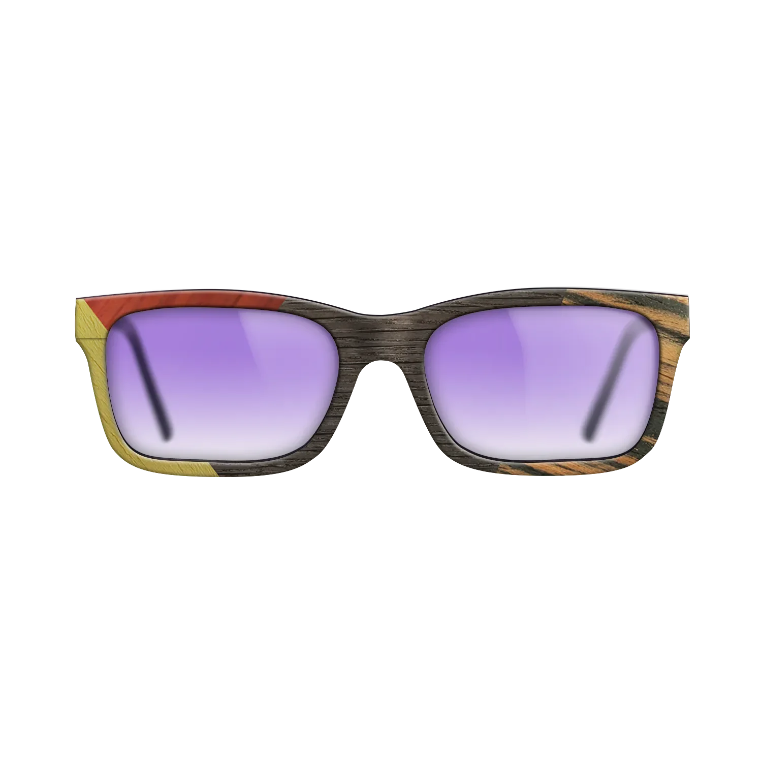 Fumed Oak,Poplar Dyed: Yellow,Italian Ebony,Poplar Dyed: Red: Bauhaus - The Sage - Rectangle - 1546 - SIRIS wood optic