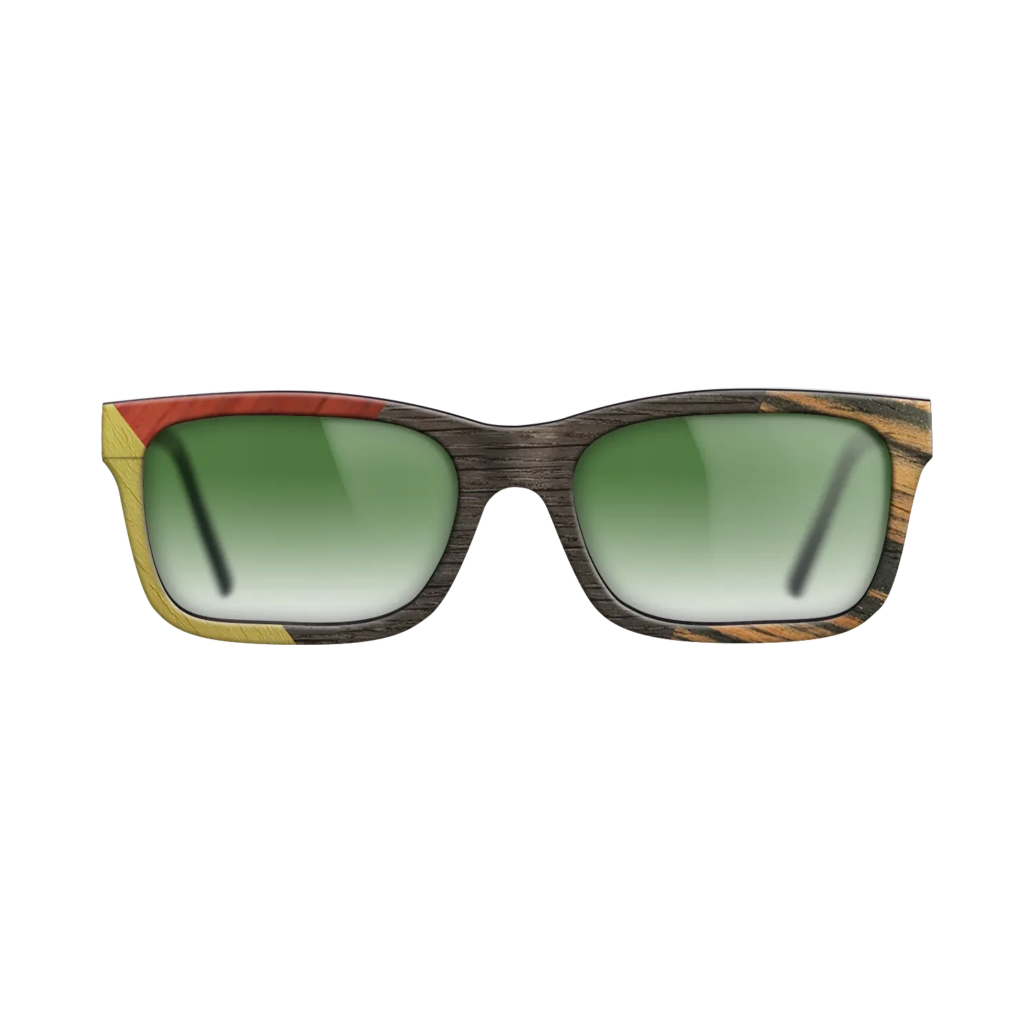 Fumed Oak,Poplar Dyed: Yellow,Italian Ebony,Poplar Dyed: Red: Bauhaus - The Sage - Rectangle - 1546 - SIRIS wood optic