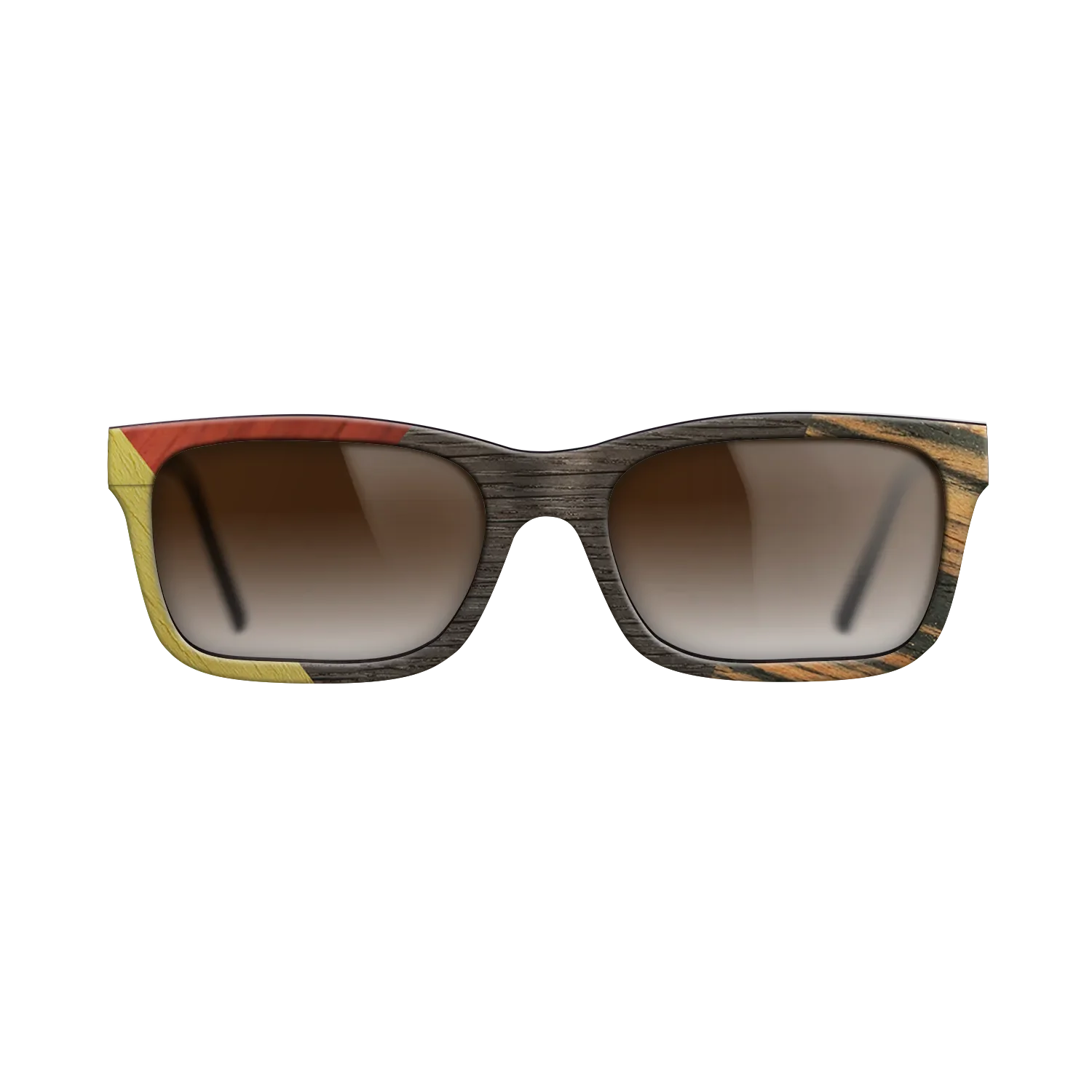 Fumed Oak,Poplar Dyed: Yellow,Italian Ebony,Poplar Dyed: Red: Bauhaus - The Sage - Rectangle - 1546 - SIRIS wood optic