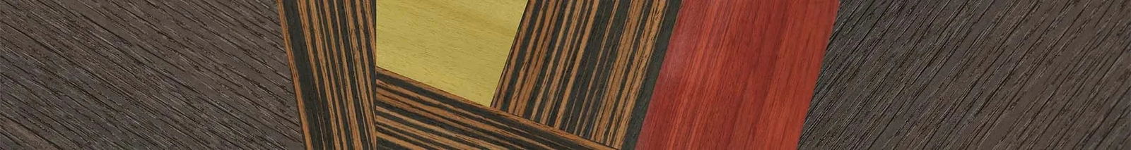 Fumed Oak,Poplar Dyed: Yellow,Poplar Dyed: Red,Italian Ebony: Geometric - The Hero - Square - SIRIS wood optic