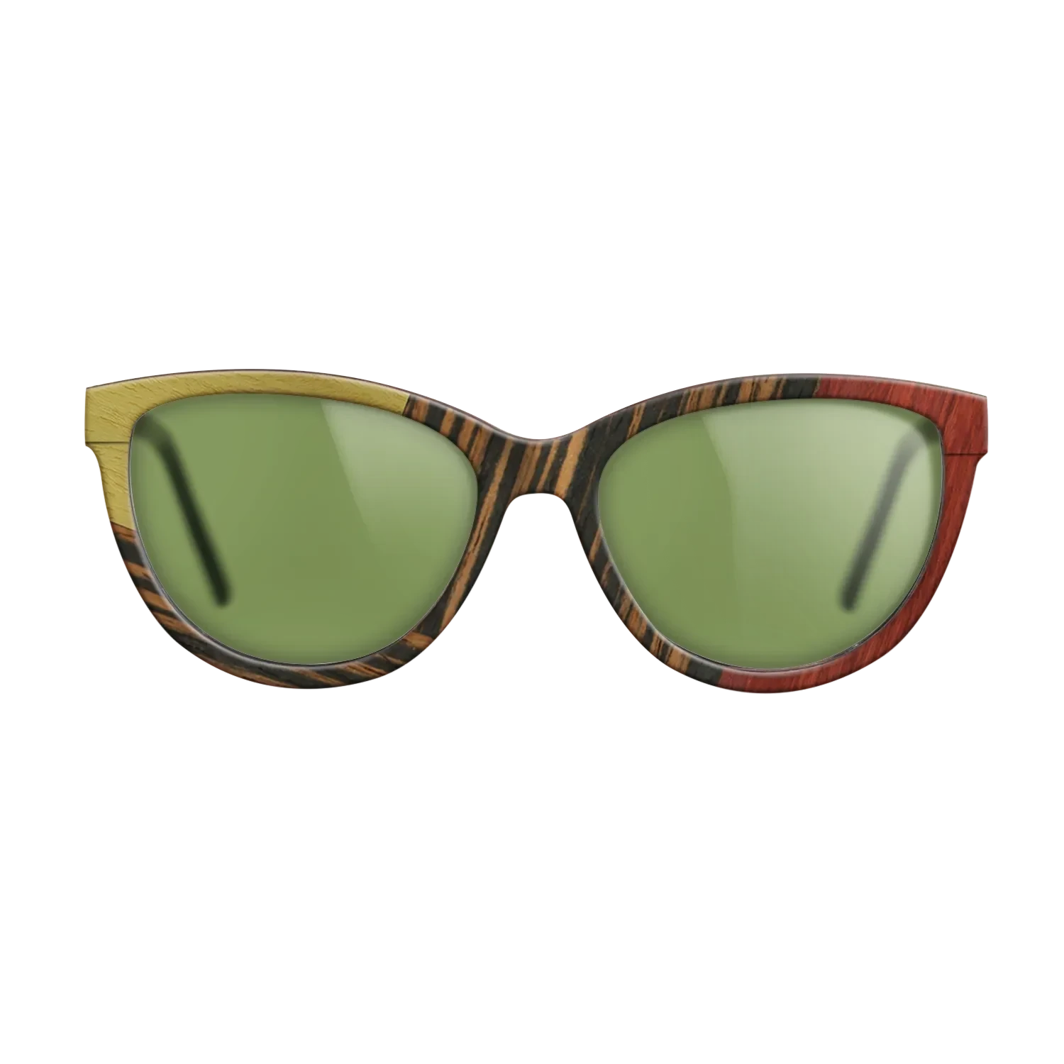 Fumed Oak,Poplar Dyed: Yellow,Poplar Dyed: Red,Italian Ebony: Geometric - The Maiden - Cat - SIRIS wood optic