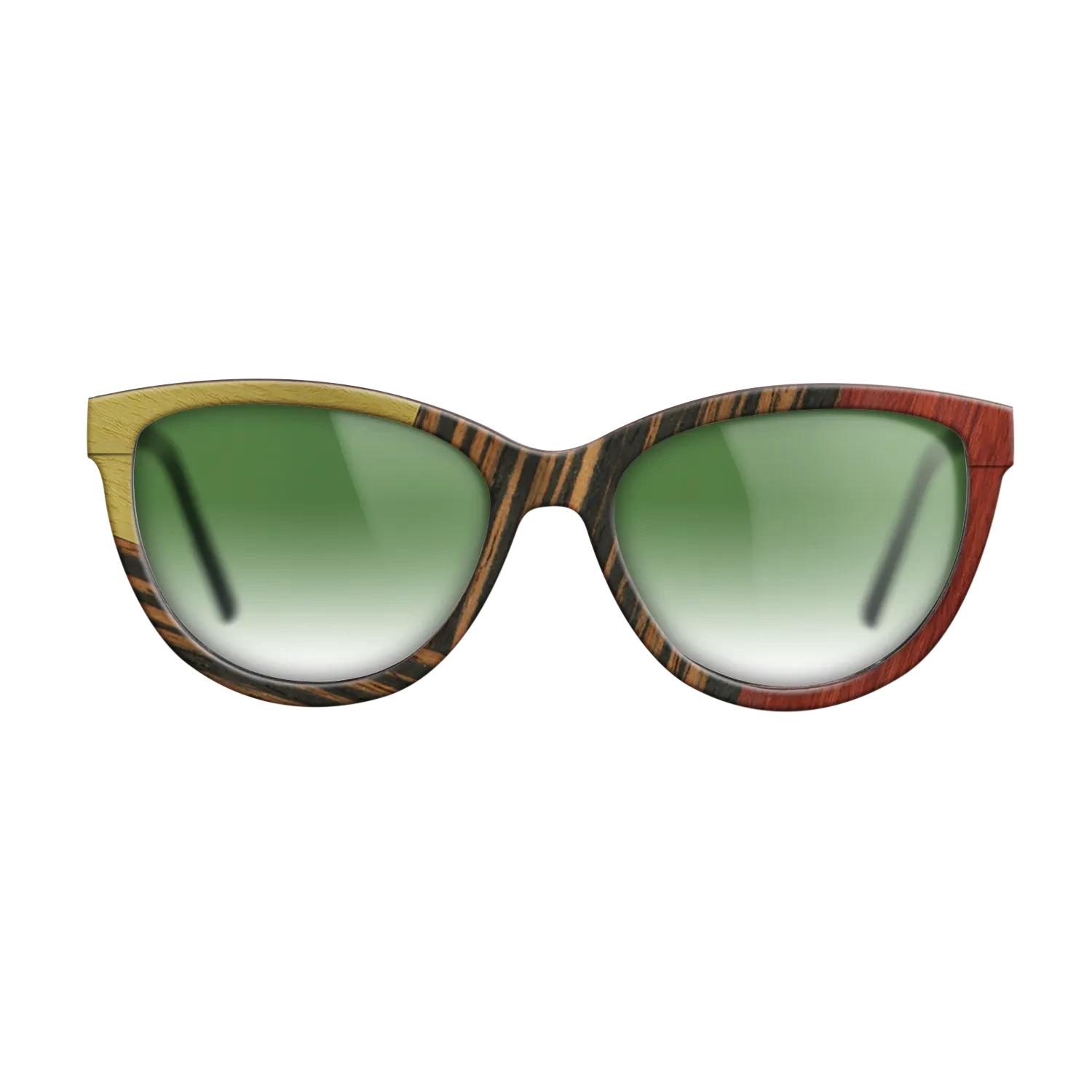 Fumed Oak,Poplar Dyed: Yellow,Poplar Dyed: Red,Italian Ebony: Geometric - The Maiden - Cat - SIRIS wood optic