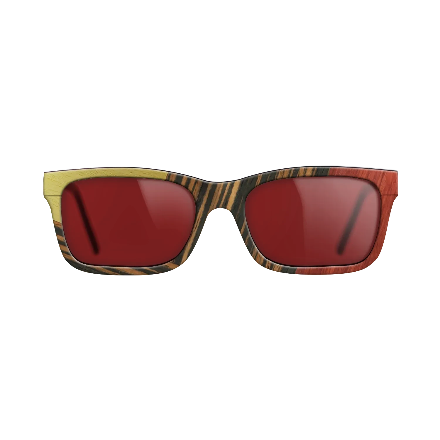 Fumed Oak,Poplar Dyed: Yellow,Poplar Dyed: Red,Italian Ebony: Geometric - The Sage - Block - SIRIS wood optic