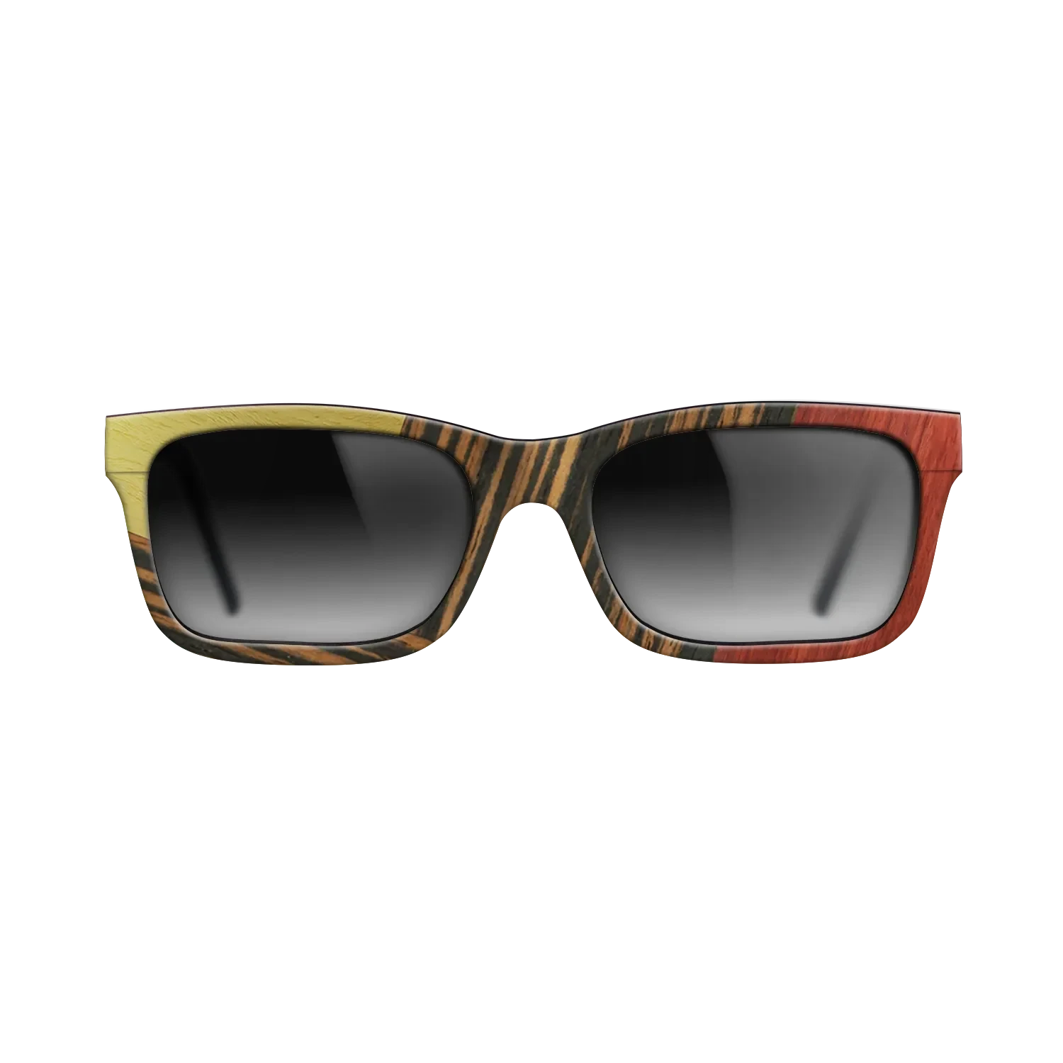 Fumed Oak,Poplar Dyed: Yellow,Poplar Dyed: Red,Italian Ebony: Geometric - The Sage - Block - SIRIS wood optic