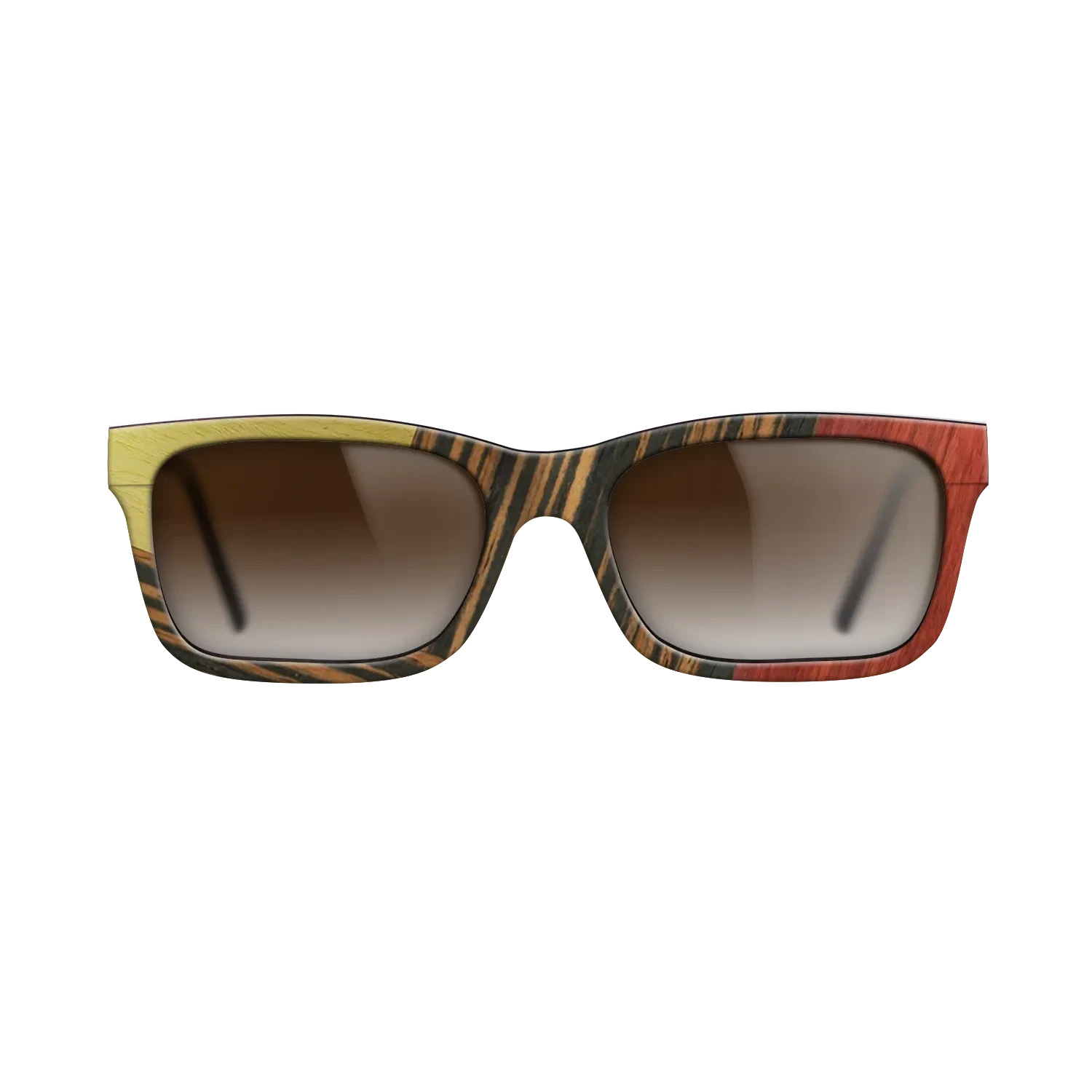 Fumed Oak,Poplar Dyed: Yellow,Poplar Dyed: Red,Italian Ebony: Geometric - The Sage - Block - SIRIS wood optic