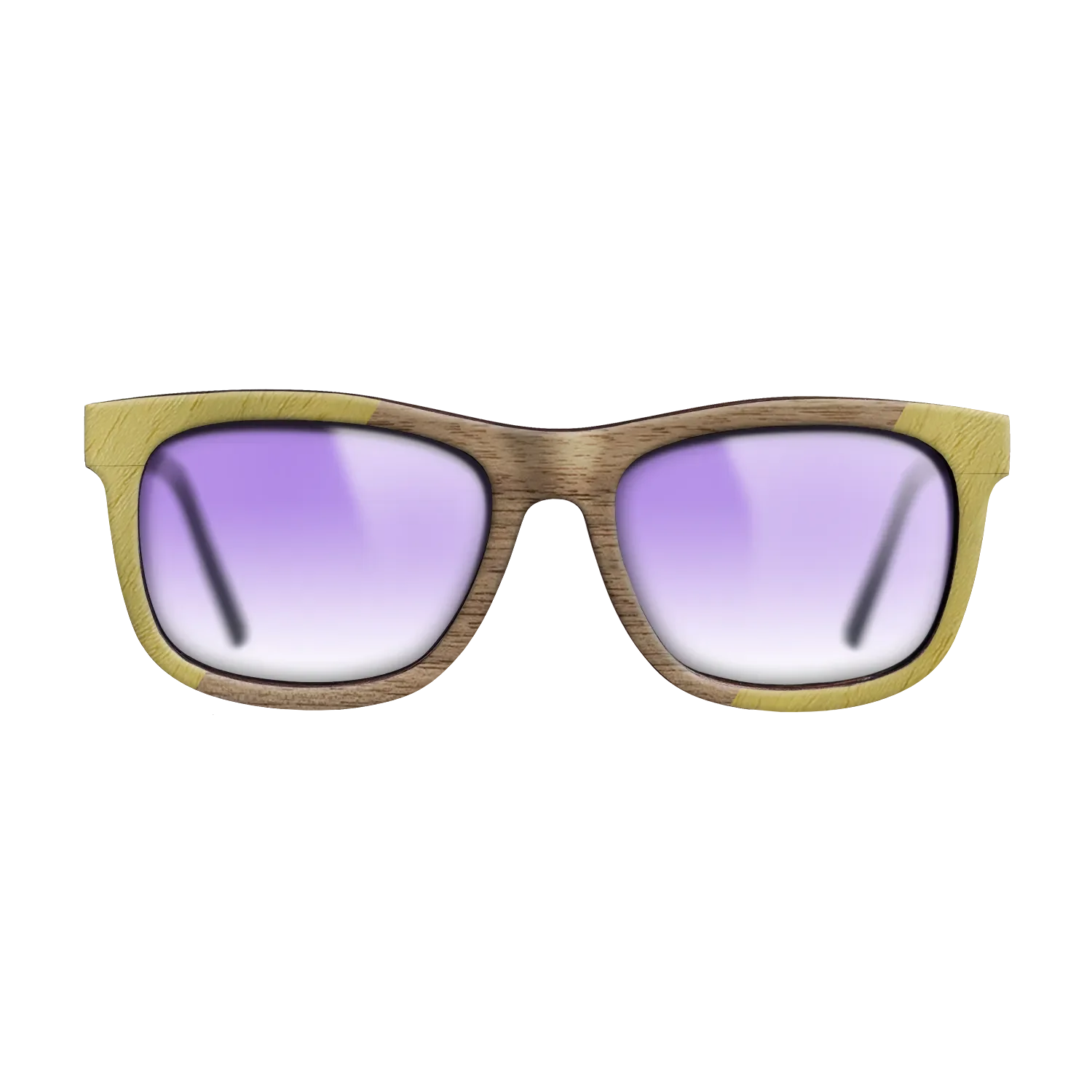 Fumed Oak,Poplar Dyed: Yellow,Walnut: Straight Grain: Angle Cut - The Hero - Square - 1518 - SIRIS wood optic