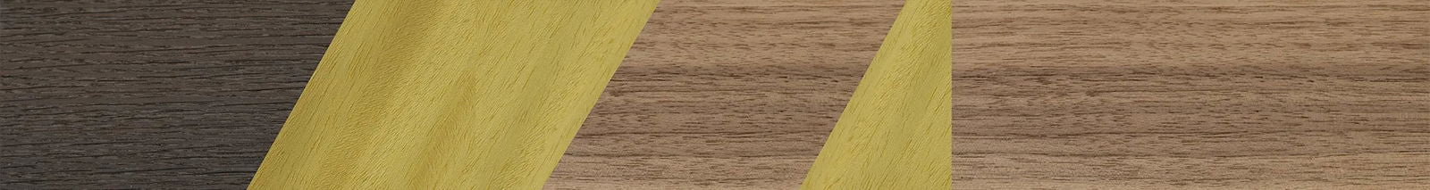 Fumed Oak,Poplar Dyed: Yellow,Walnut: Straight Grain: Angle Cut - The Maiden - Cat - 1518 - SIRIS wood optic