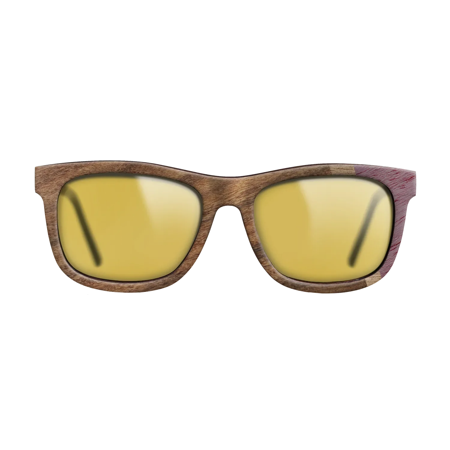 Fumed Oak,Purpleheart,Walnut: Straight Grain,Santos Rosewood Dark: Wedge - The Hero - Square - 727 - SIRIS wood optic