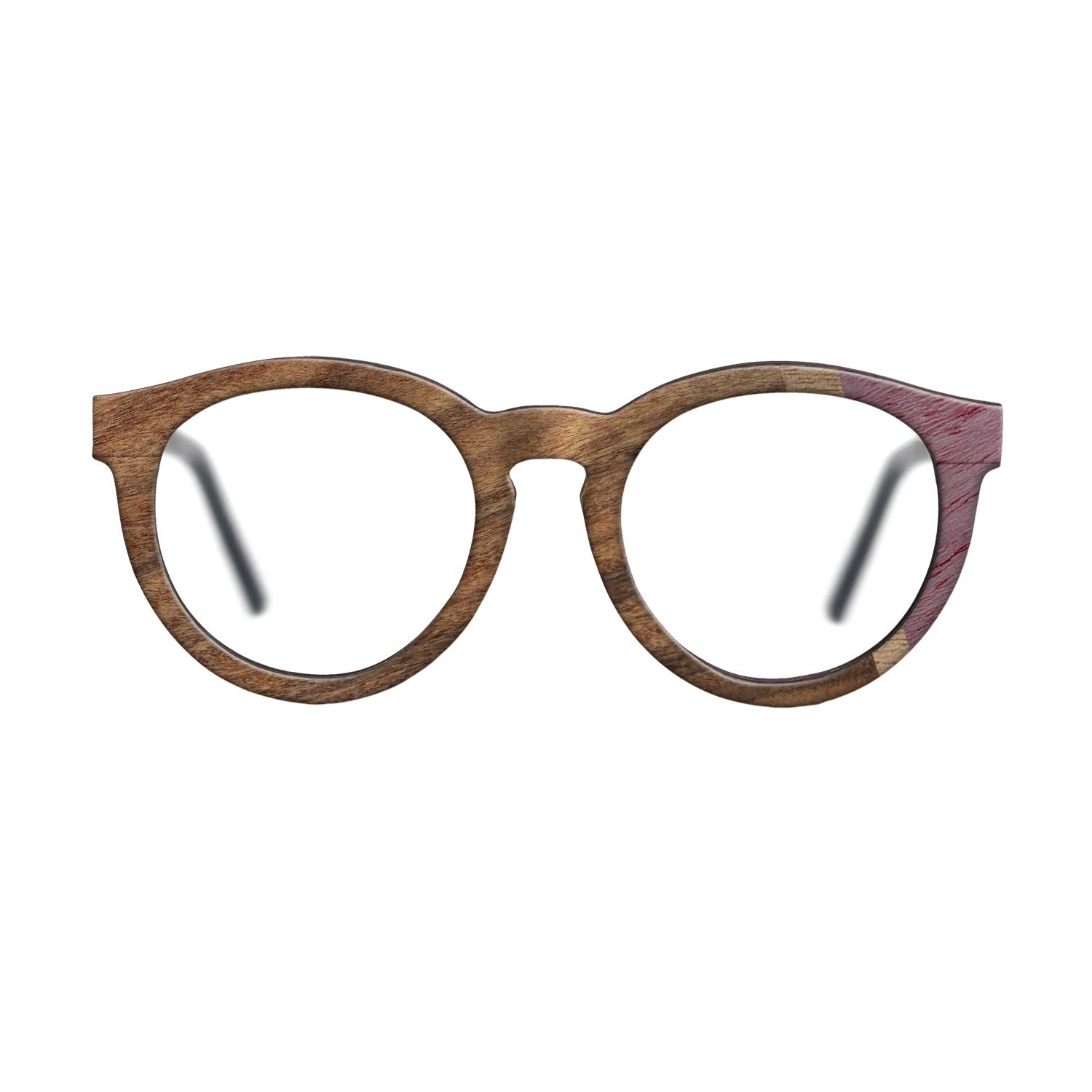 Fumed Oak,Purpleheart,Walnut: Straight Grain,Santos Rosewood Dark: Wedge - The Rebel - Round - 727 - SIRIS wood optic