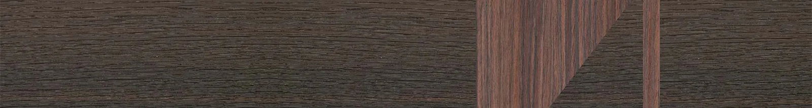 Fumed Oak,Rosewood Reconstituted: Bauhaus - The Sage - Rectangle - SIRIS wood optic