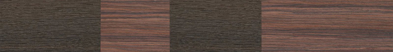 Fumed Oak,Rosewood Reconstituted: Binary - The Sage - Rectangle - SIRIS wood optic