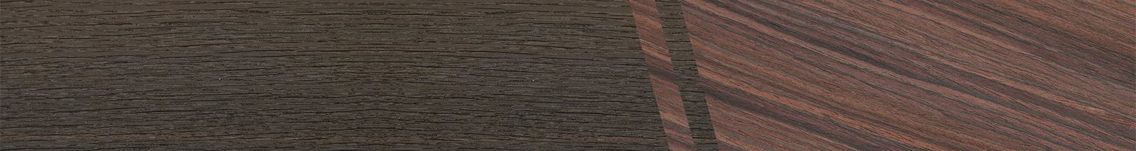 Fumed Oak,Rosewood Reconstituted: Splice - The Rebel - Round - SIRIS wood optic