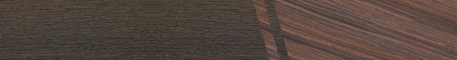 Fumed Oak,Rosewood Reconstituted: Splice - The Sage - Rectangle - SIRIS wood optic