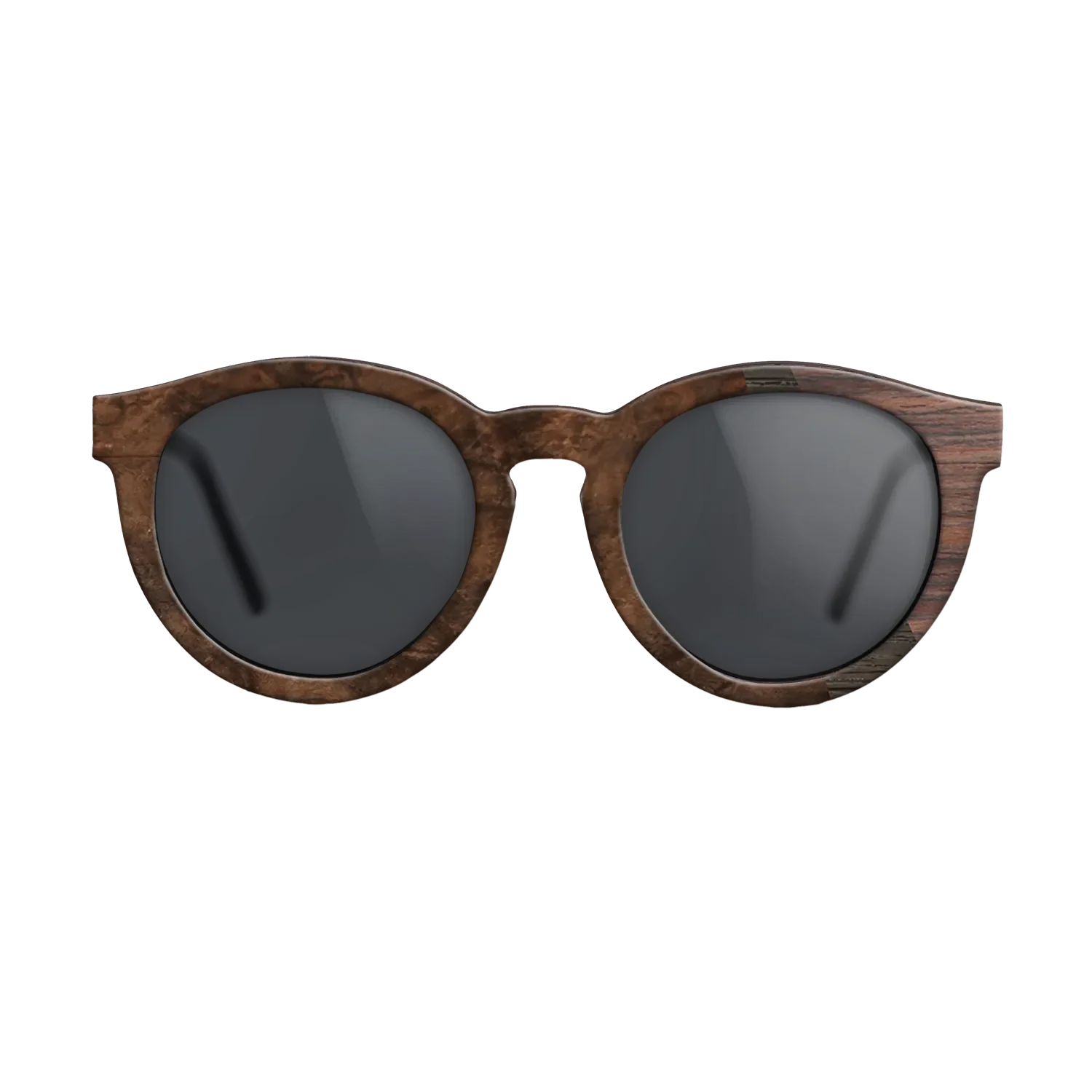 Fumed Oak,Rosewood Reconstituted,Walnut Burl: Angle Cut - The Rebel - Round - SIRIS wood optic