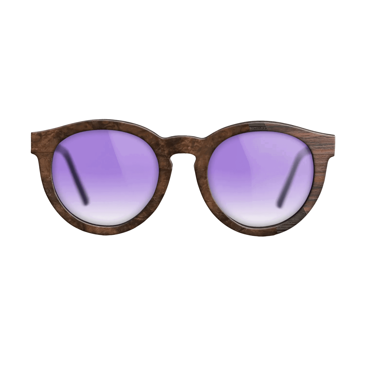Fumed Oak,Rosewood Reconstituted,Walnut Burl: Angle Cut - The Rebel - Round - SIRIS wood optic