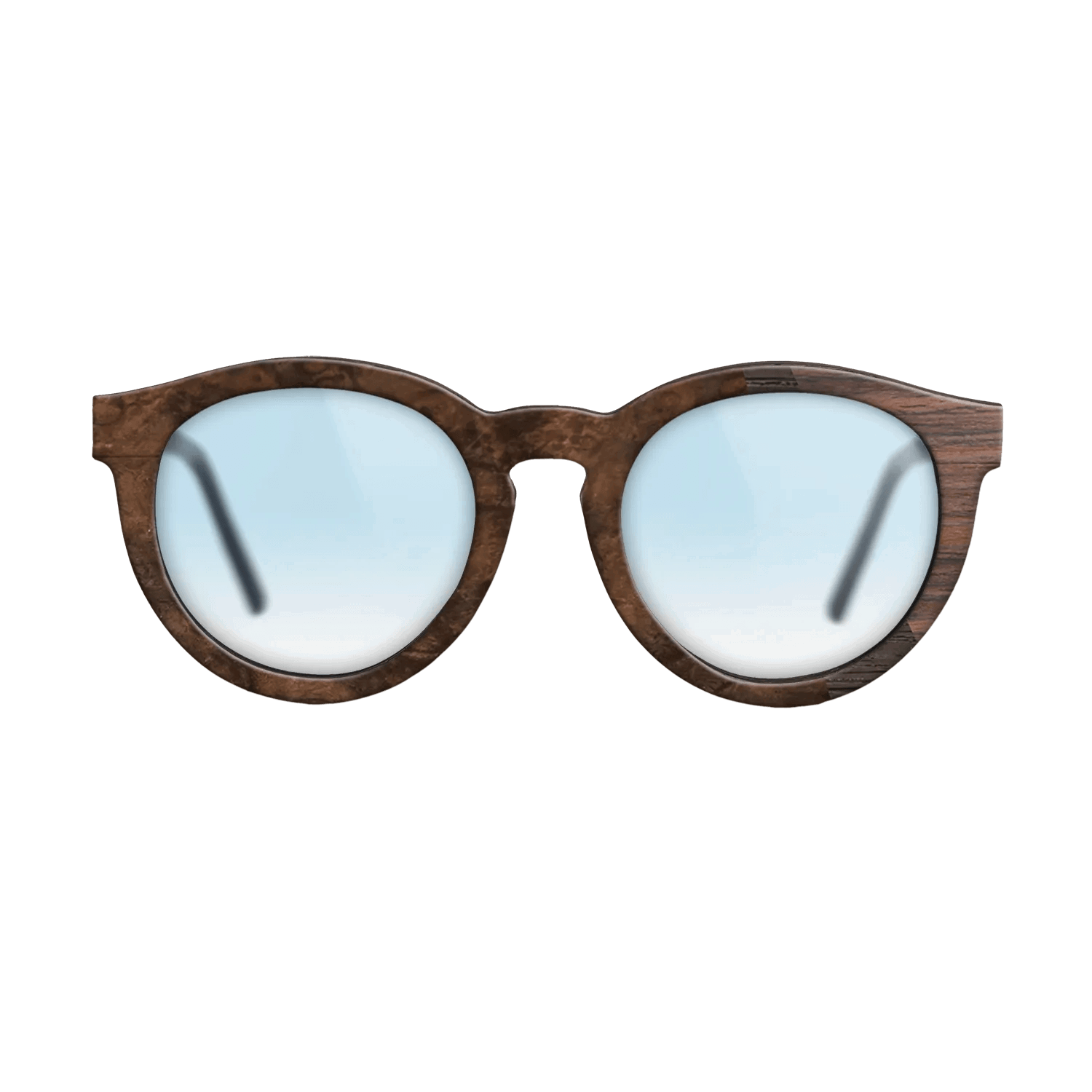 Fumed Oak,Rosewood Reconstituted,Walnut Burl: Angle Cut - The Rebel - Round - SIRIS wood optic