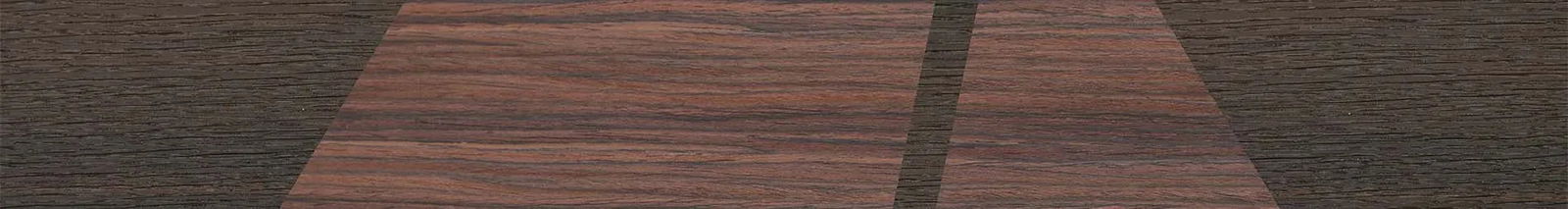 Fumed Oak,Rosewood Reconstituted: Wedge - The Hero - Square - SIRIS wood optic