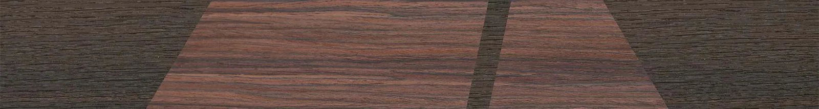Fumed Oak,Rosewood Reconstituted: Wedge - The Sage - Rectangle - SIRIS wood optic
