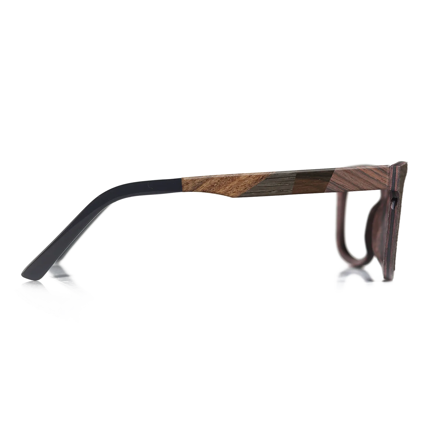 Fumed Oak,Rosewood Reconstituted,Ziricote Dark Quartered,Walnut Claro Light: Fractal - The Sage - Rectangle - 1094 - SIRIS wood optic