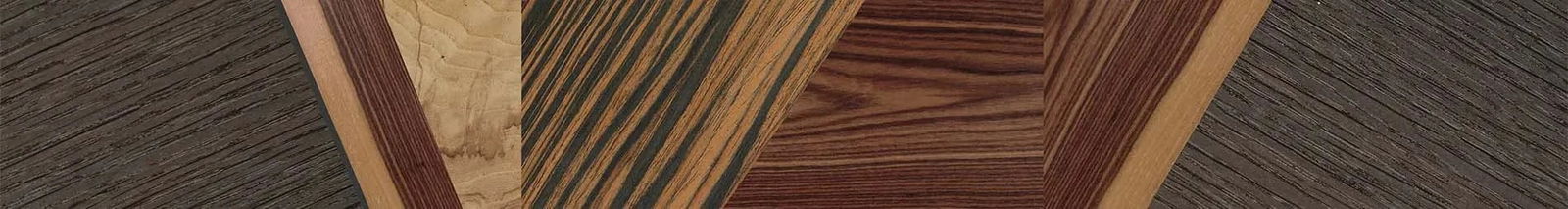 Fumed Oak,Royal White Ebony,Kingwood,Olive Burl,Italian Ebony: Geometric - The Sage - Block - SIRIS wood optic