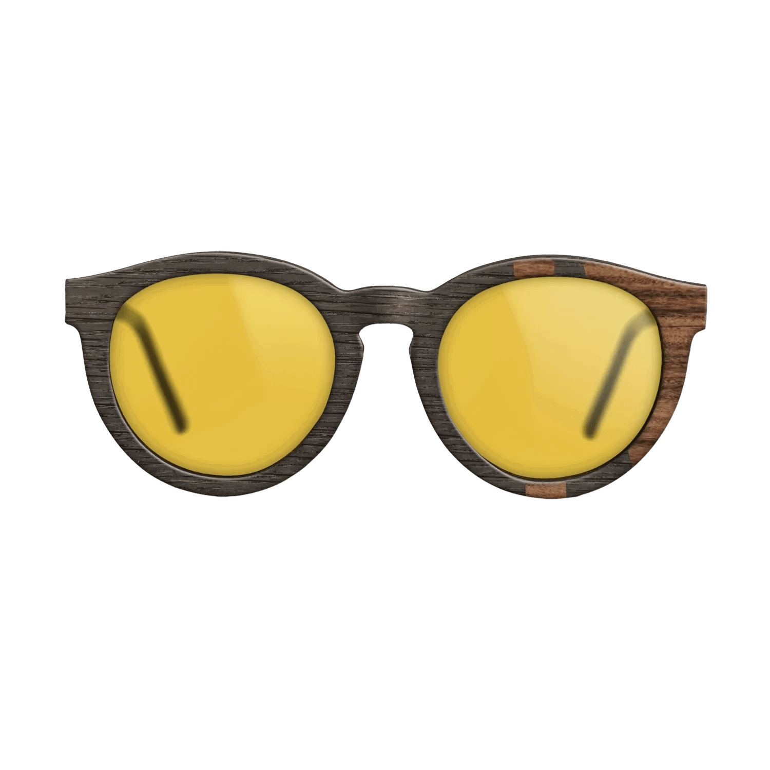 Fumed Oak,Santos Rosewood Dark: Bauhaus - The Rebel - Round - SIRIS wood optic