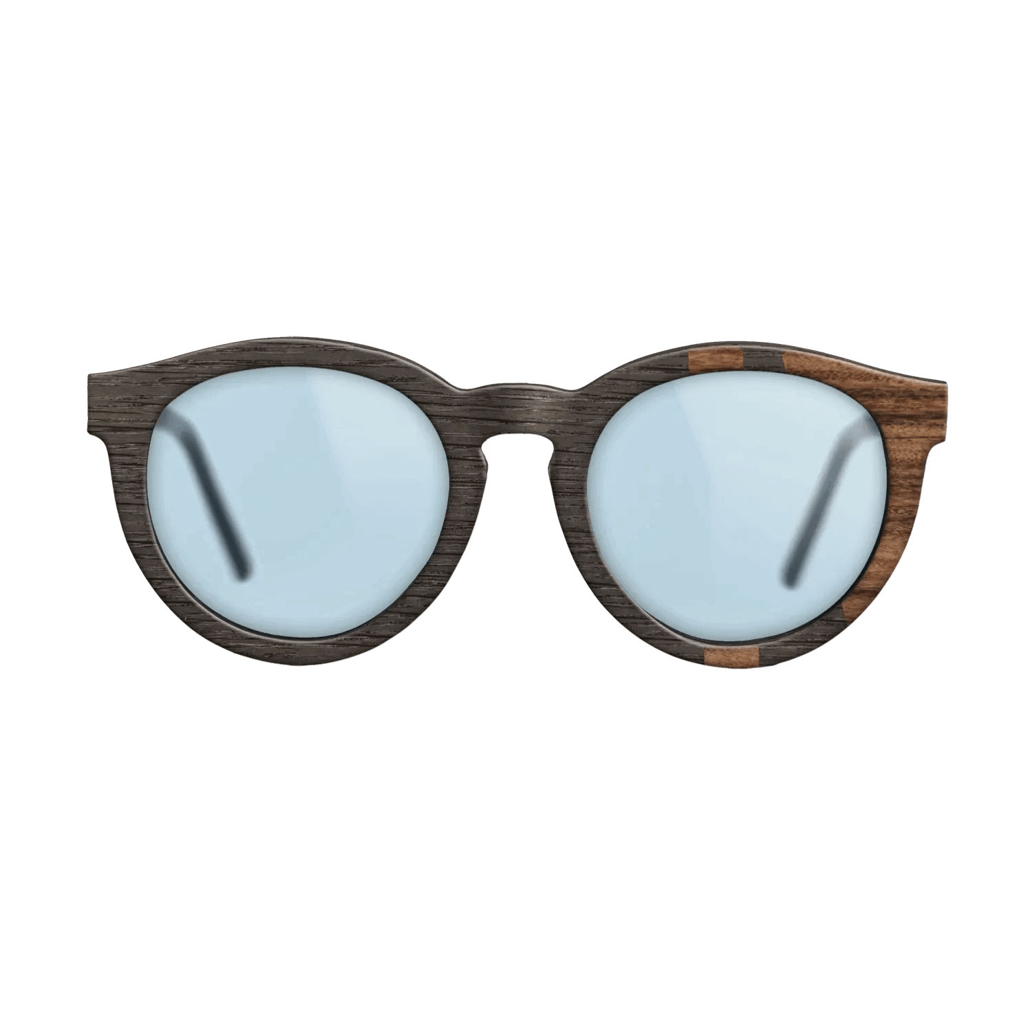 Fumed Oak,Santos Rosewood Dark: Bauhaus - The Rebel - Round - SIRIS wood optic