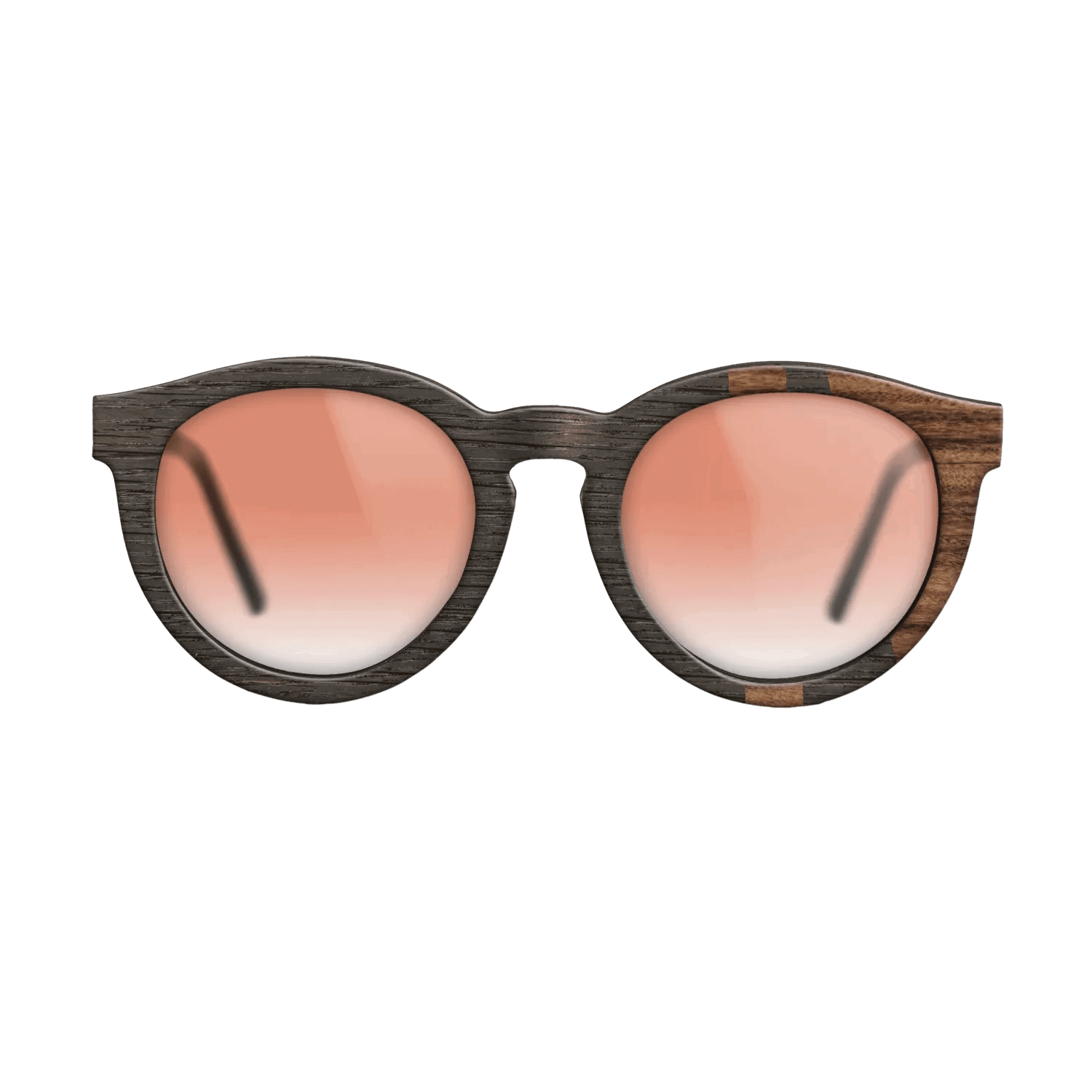 Fumed Oak,Santos Rosewood Dark: Bauhaus - The Rebel - Round - SIRIS wood optic