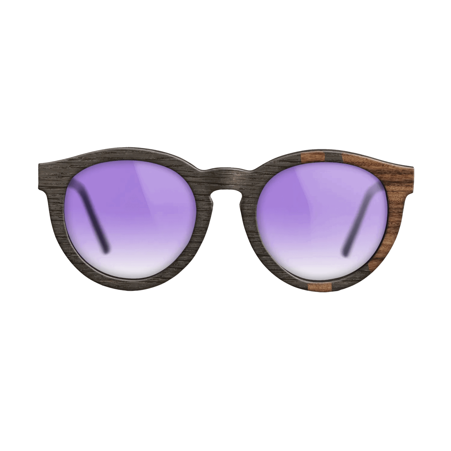 Fumed Oak,Santos Rosewood Dark: Bauhaus - The Rebel - Round - SIRIS wood optic