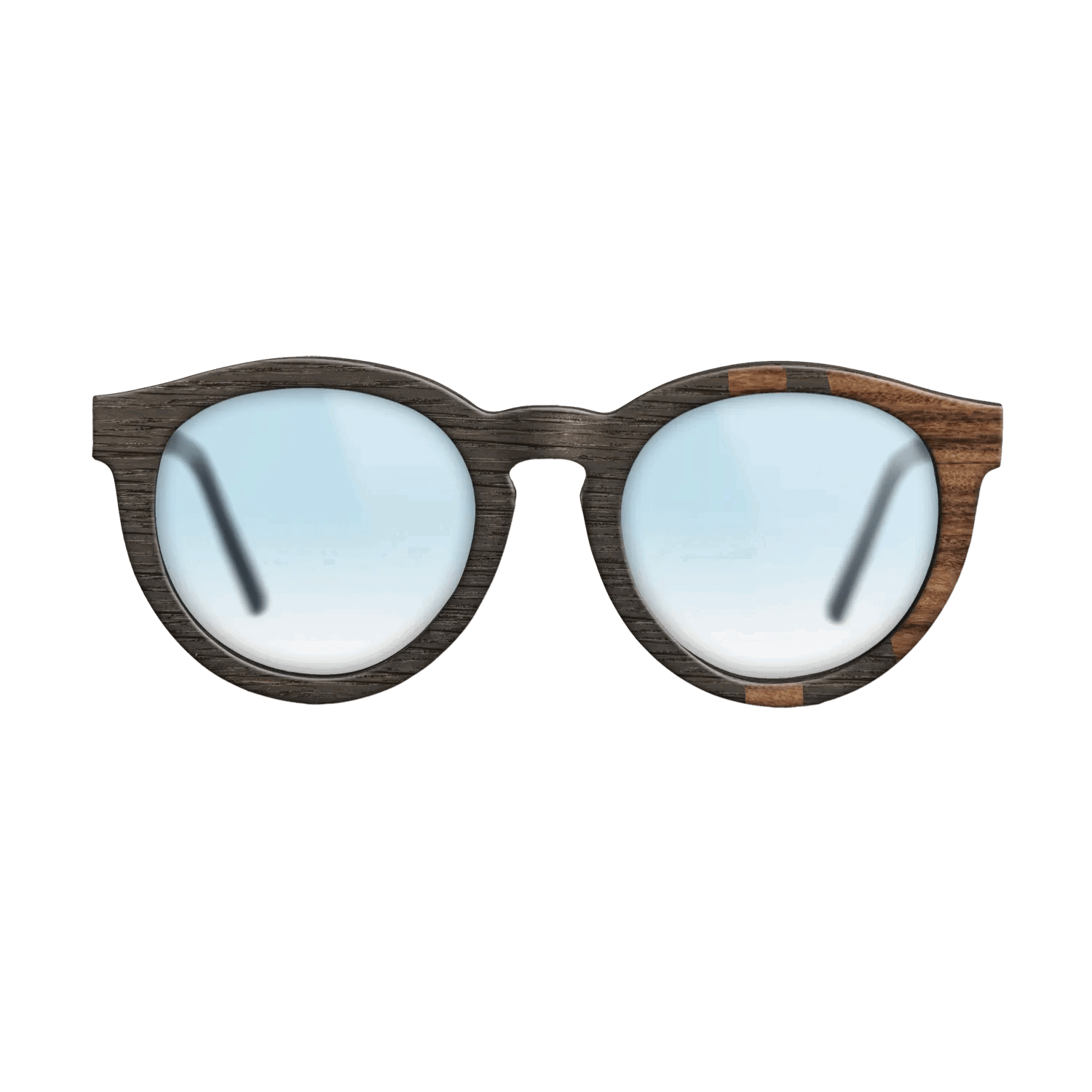 Fumed Oak,Santos Rosewood Dark: Bauhaus - The Rebel - Round - SIRIS wood optic