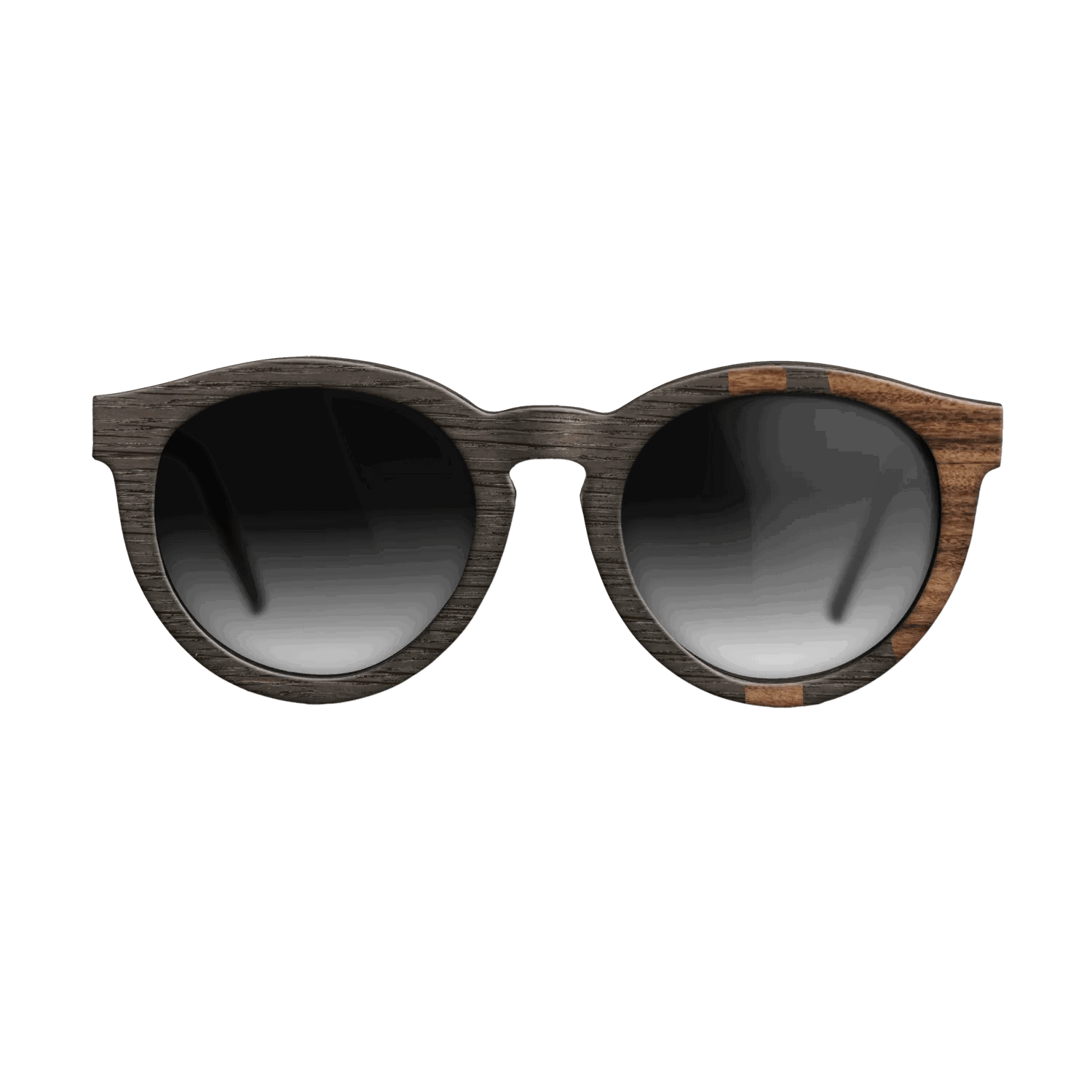 Fumed Oak,Santos Rosewood Dark: Bauhaus - The Rebel - Round - SIRIS wood optic
